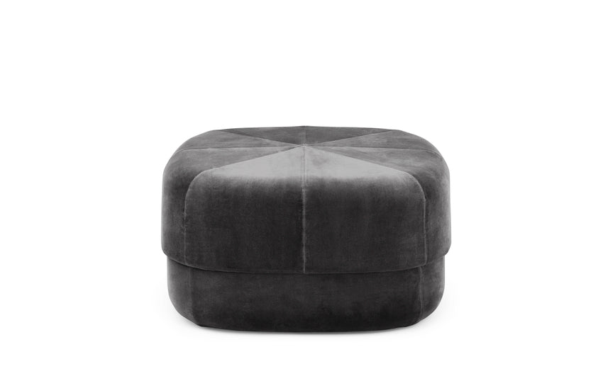 Gray pouf