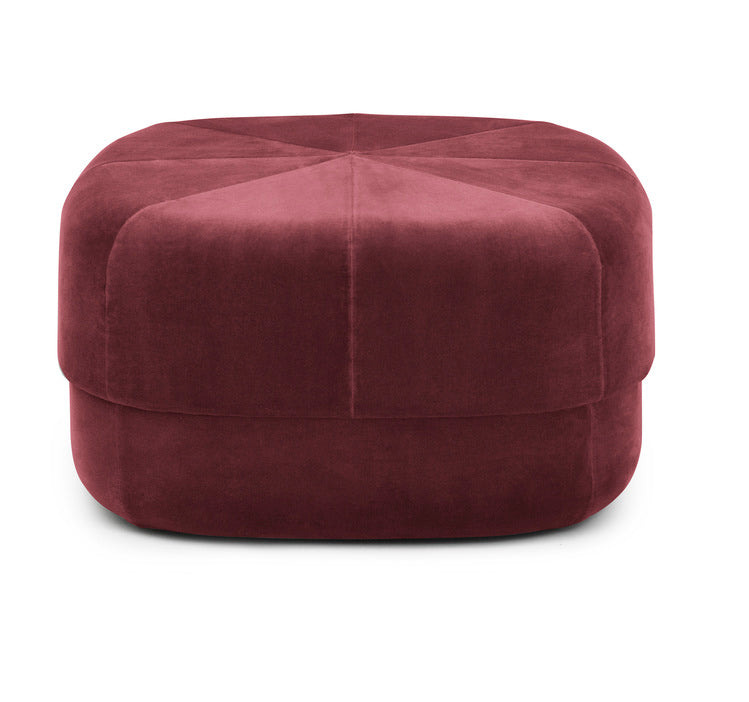 Burgundy pouf