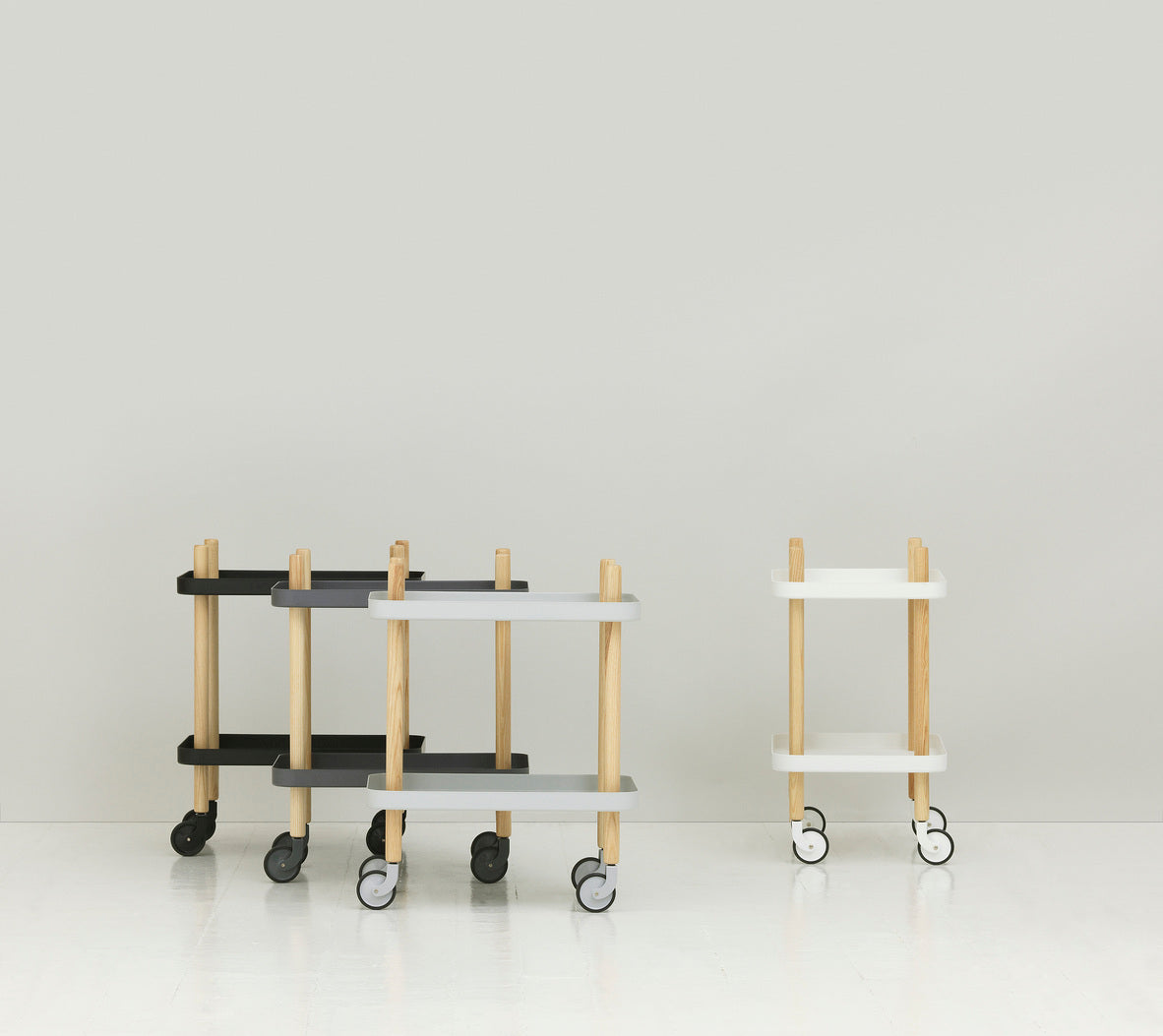 BLOCK white stroller with ash legs