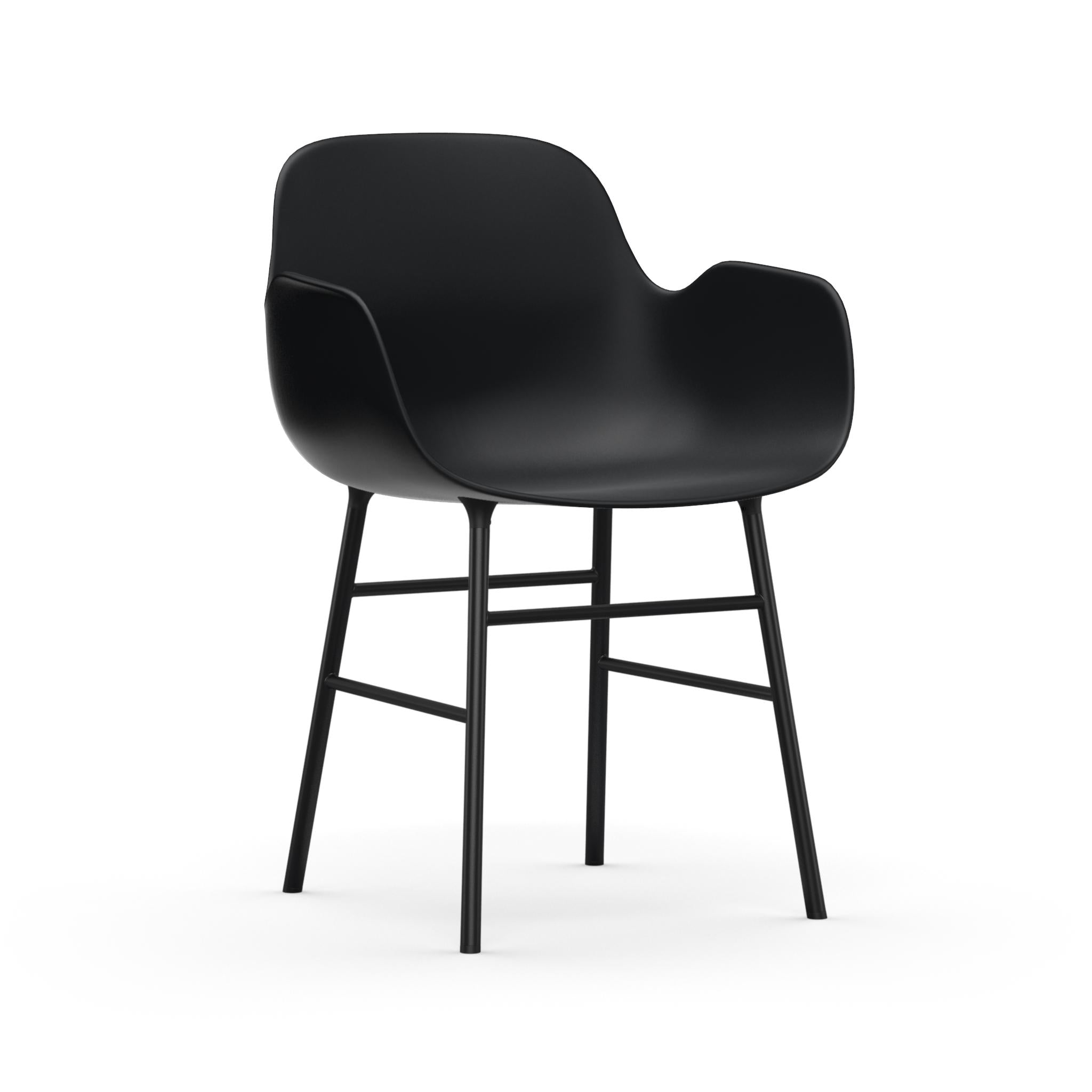 Chair with armrests black