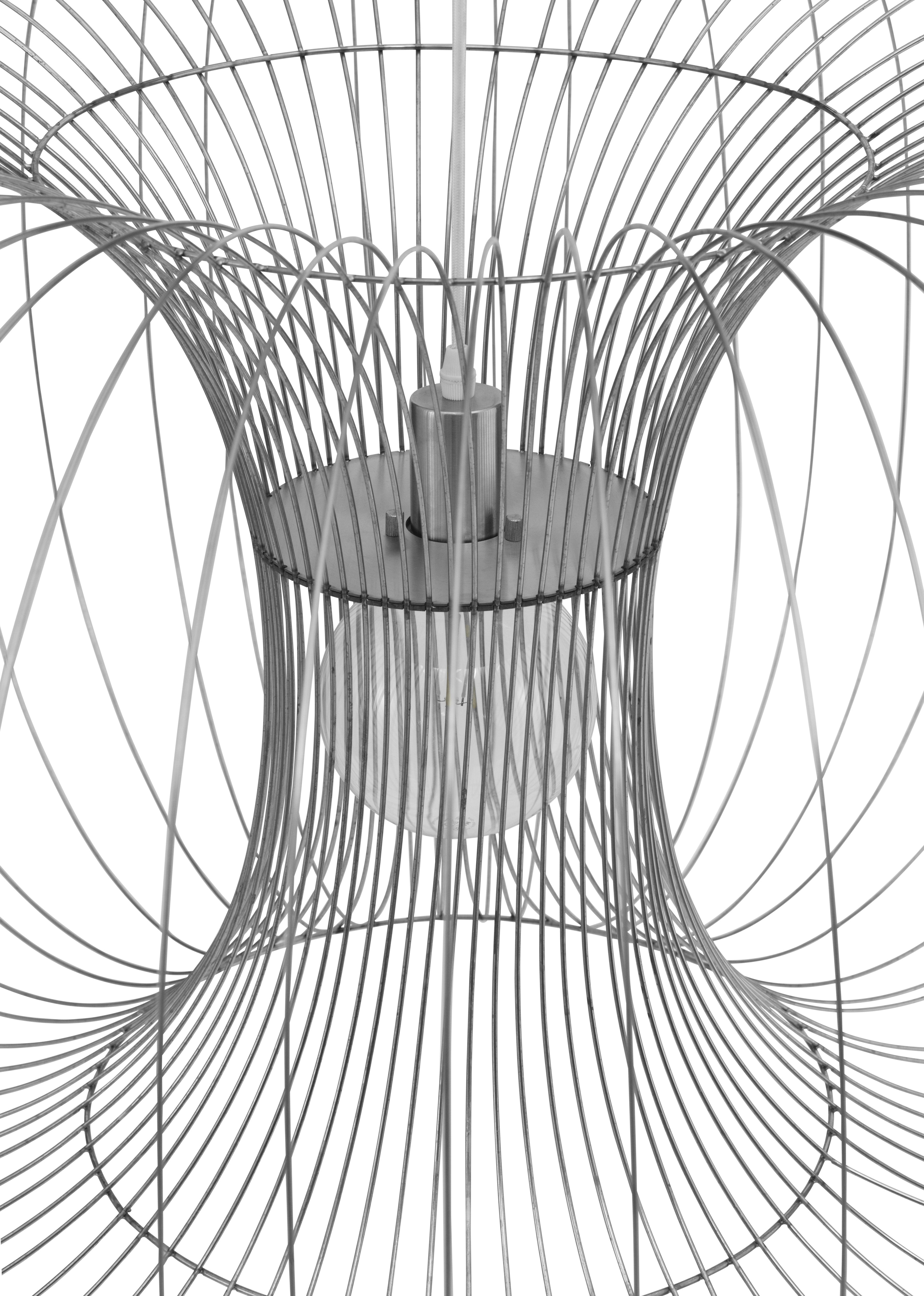 COIL Pendelleuchte Edelstahl