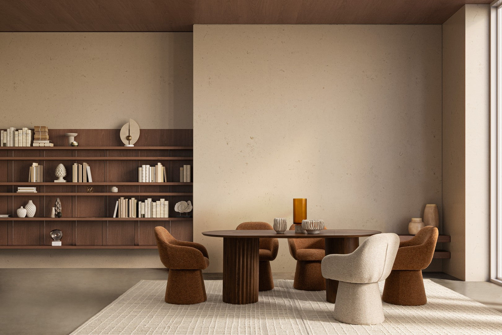 ANTARA Armchair with Armrests in Beige