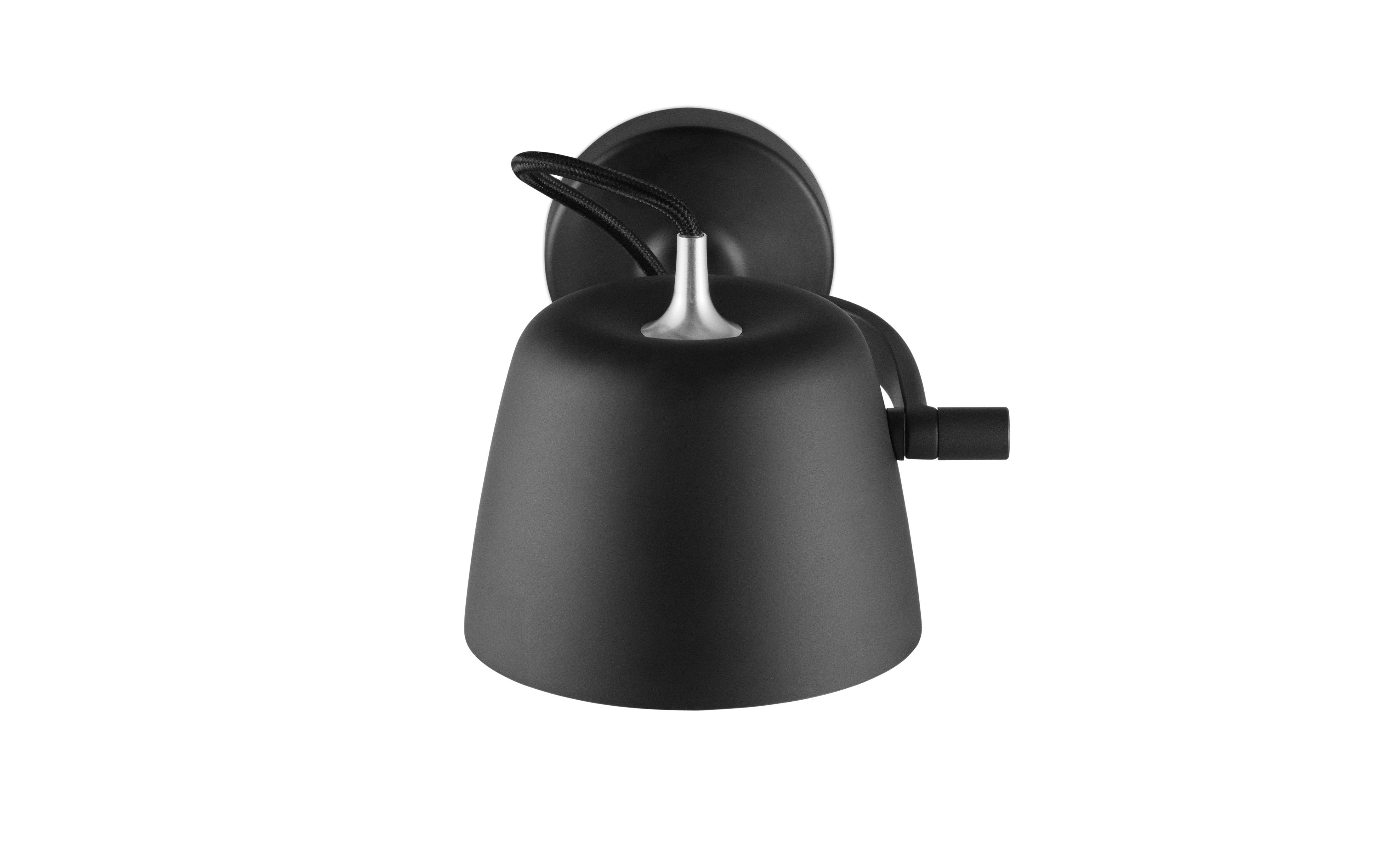 Verstellbare Wandleuchte TUB schwarz