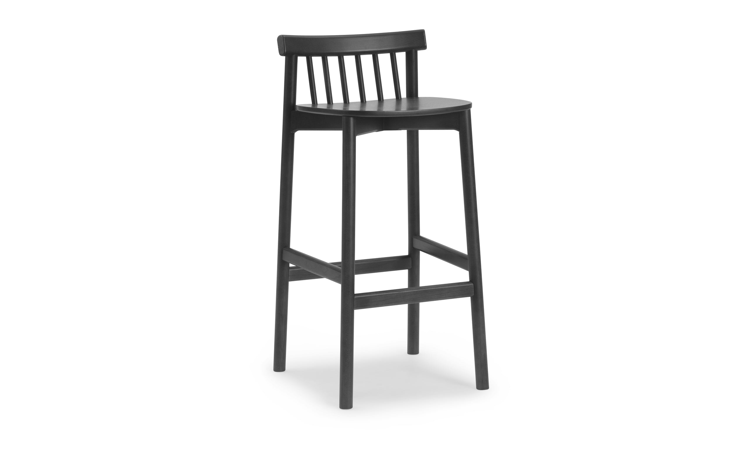 Pind Bar Stuhl schwarzer Aschefurnier