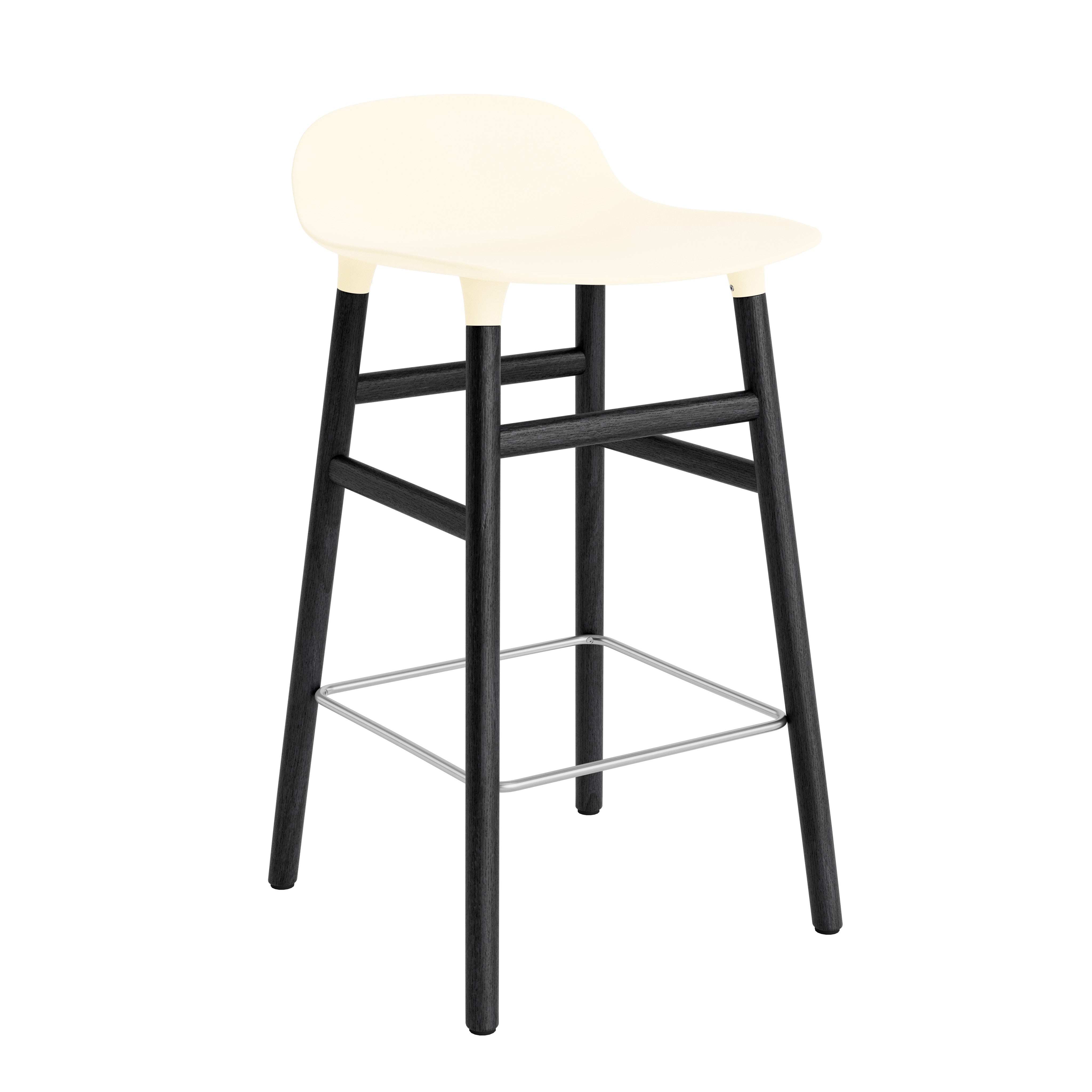 Cream hocher cream with a black oak base