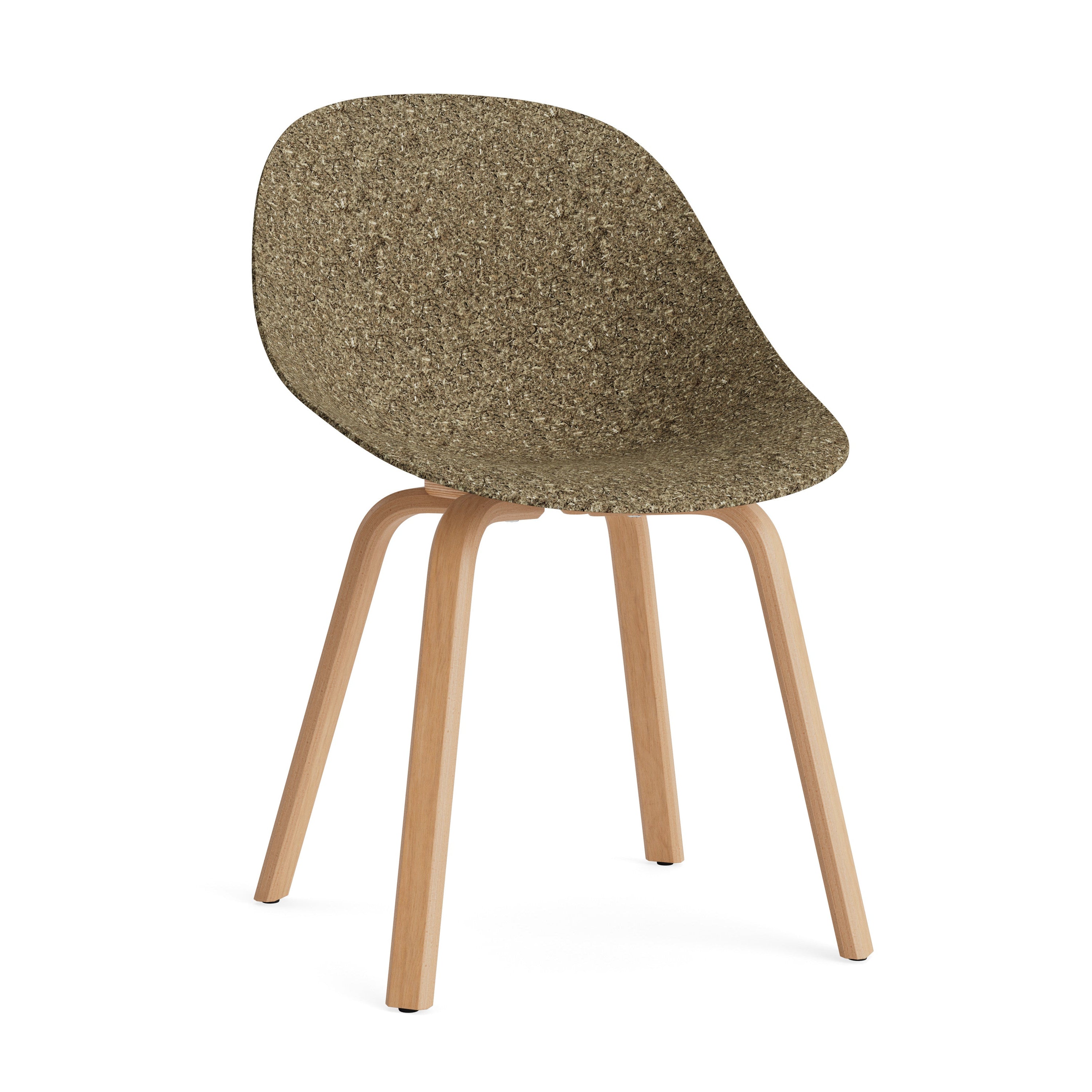 Green Mat chair with beech base [Ola] [Amelia SPR]