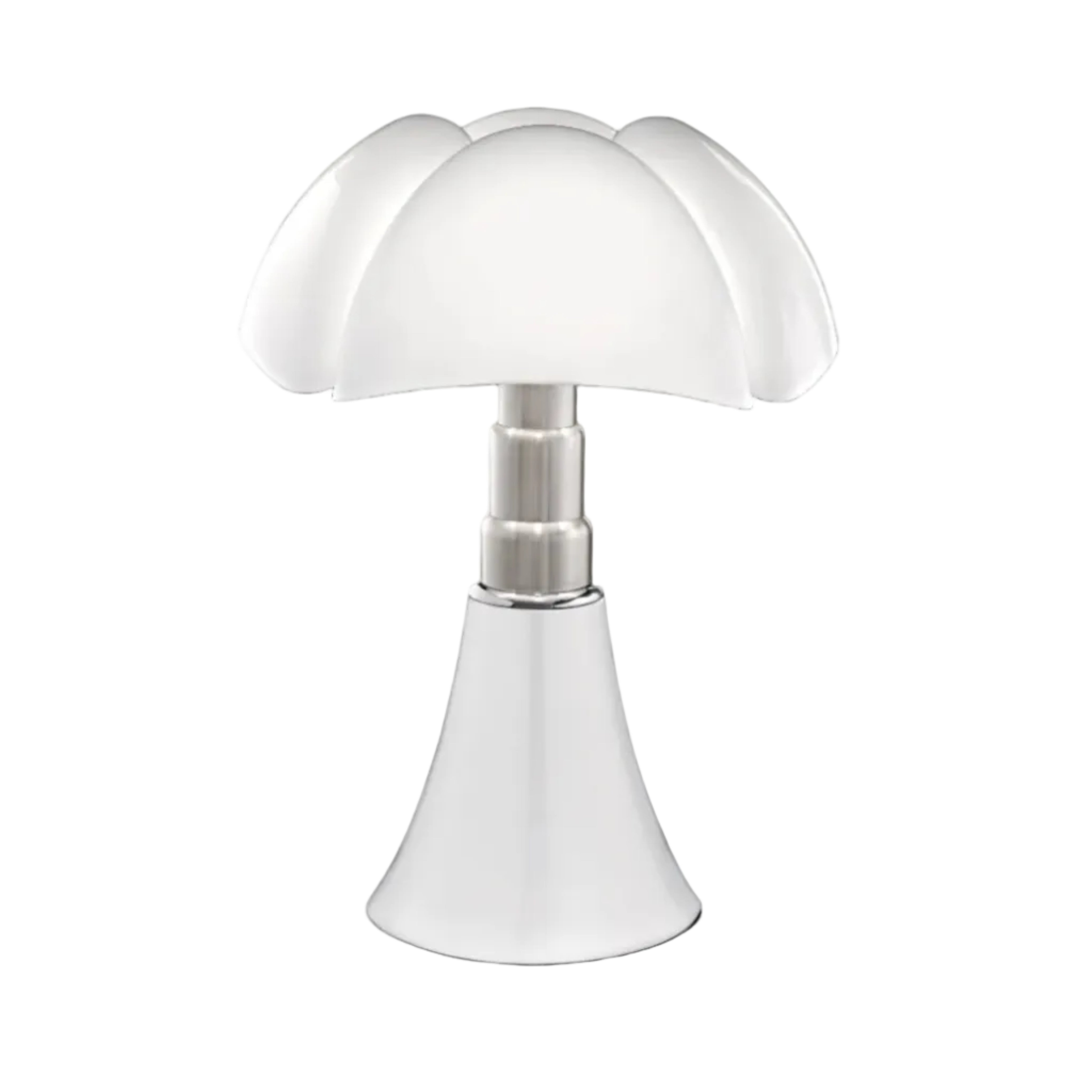 PIPISTRELLO Table Lamp with Opal Shade and White Base