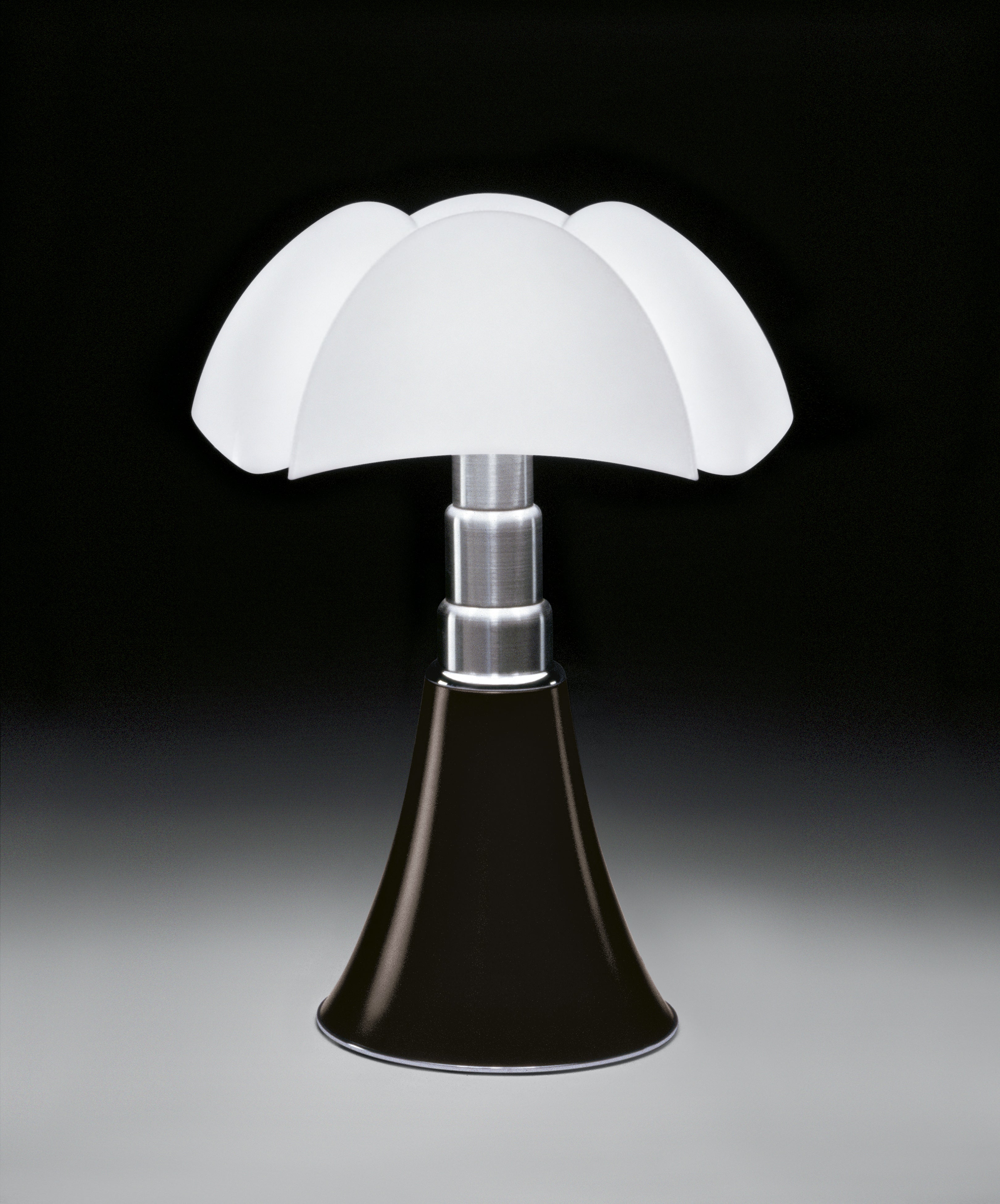 PIPISTRELLO Table Lamp with Opal Shade and Brown Base