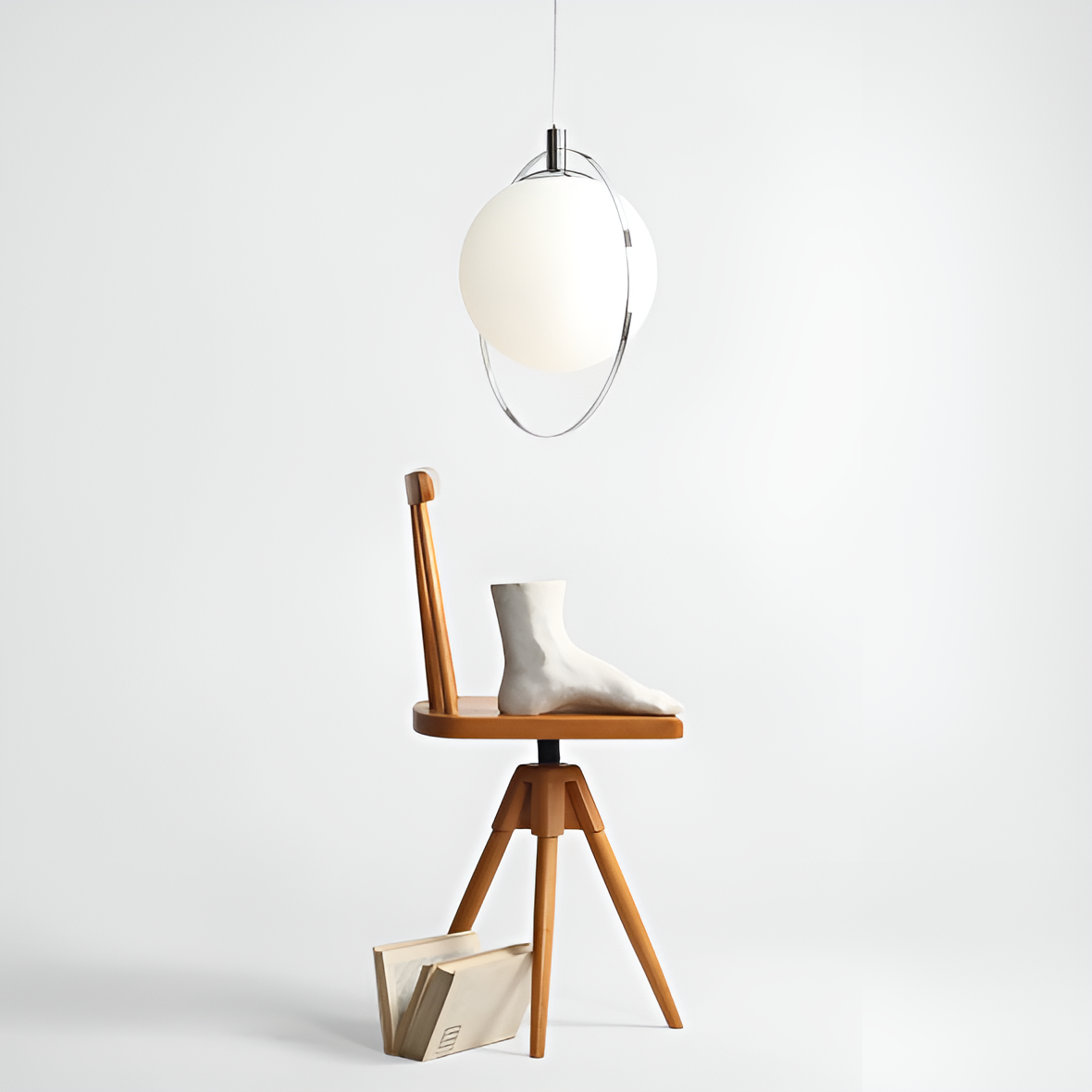 Lampa wisząca AURA chromowany