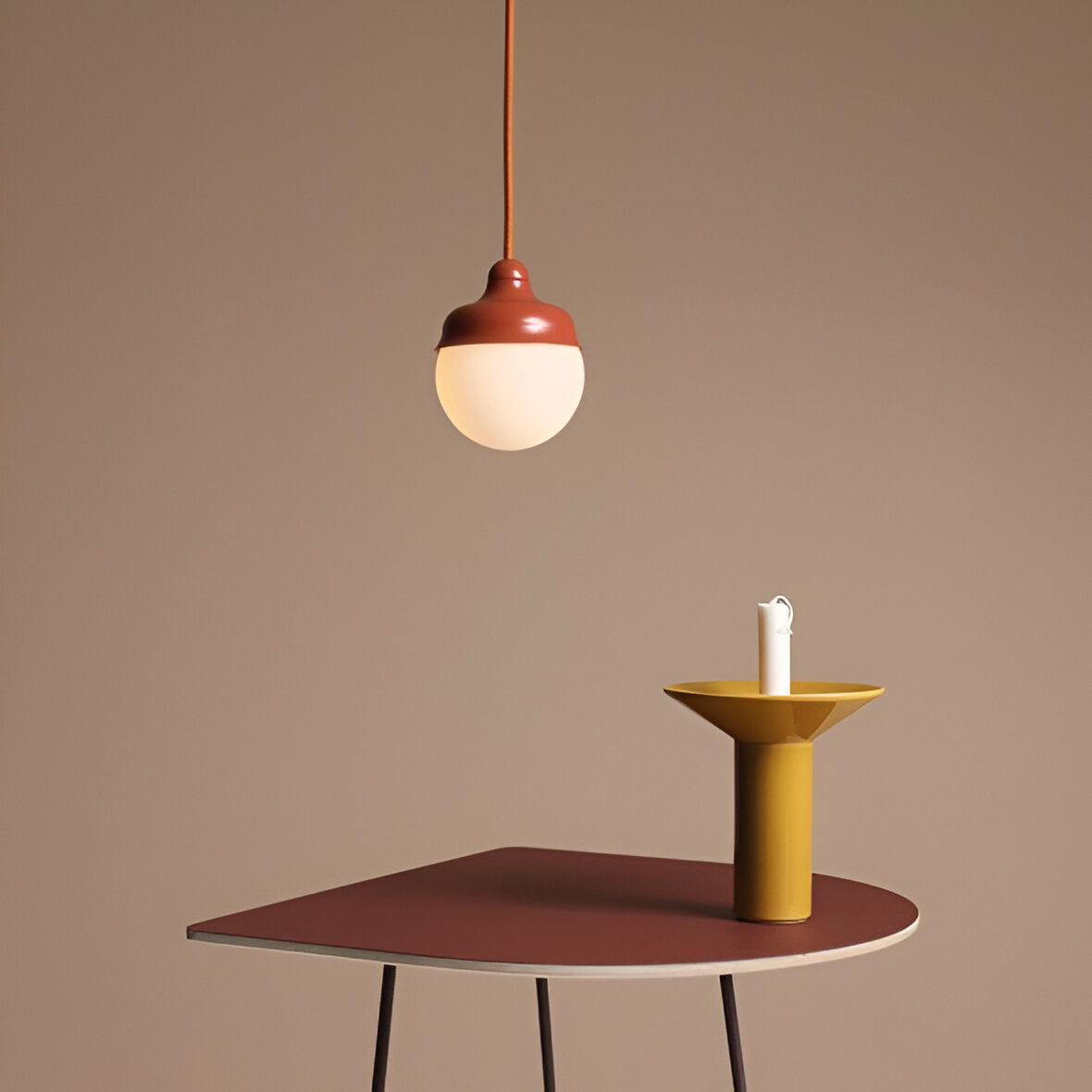 Hanging lamp brick wave