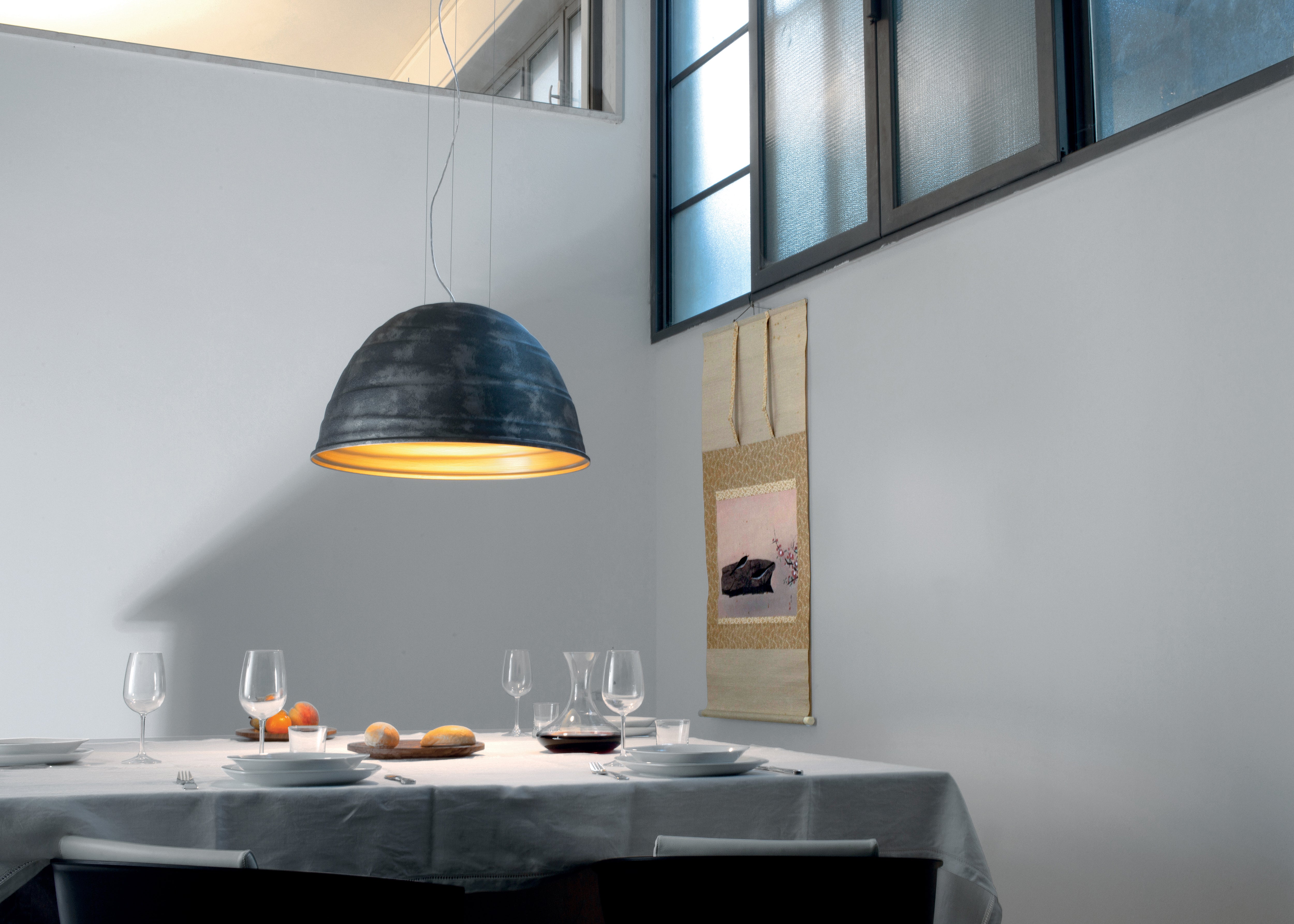 Metallic BABELE pendant lamp