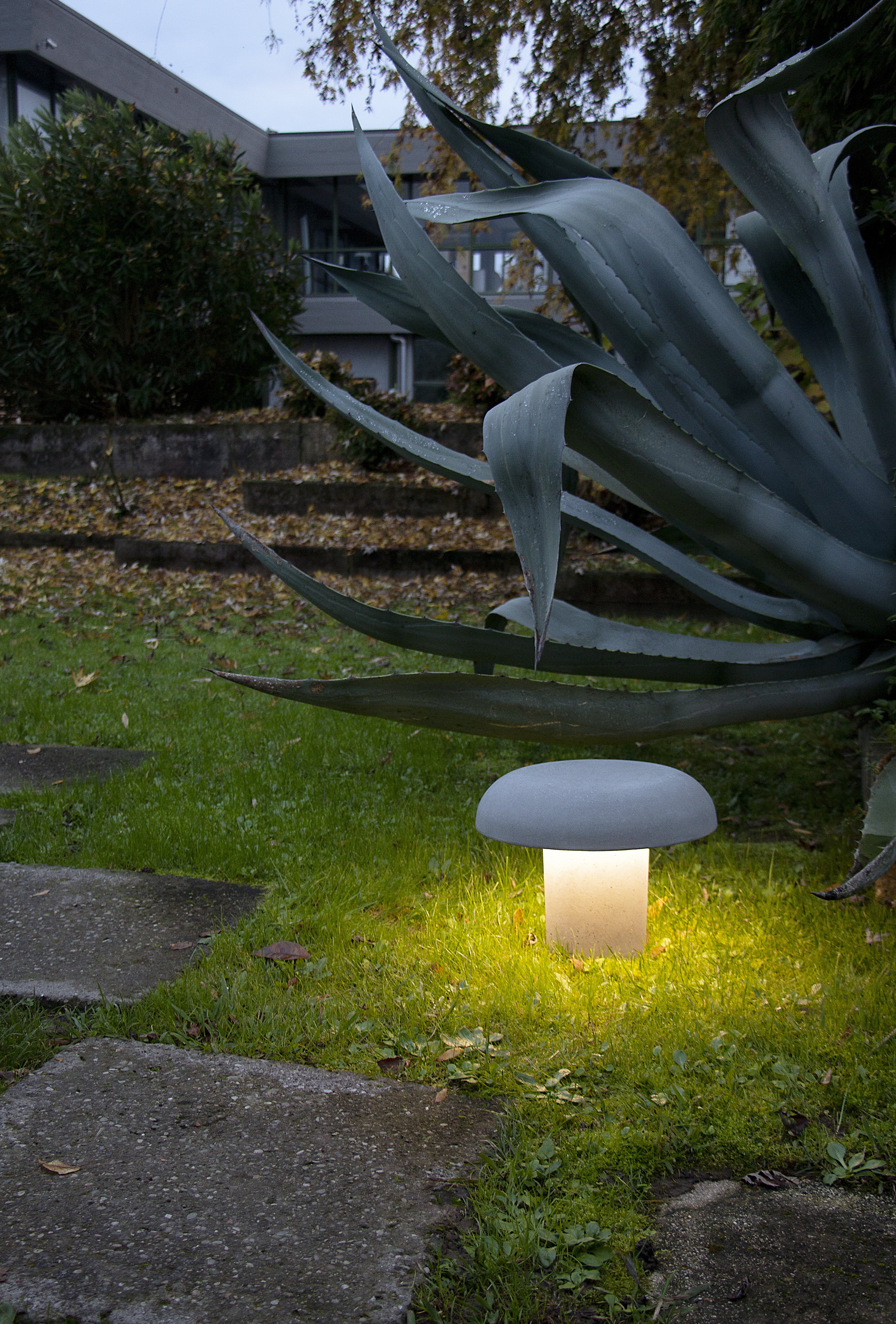 AMANITA outdoor lamp in gray concrete
