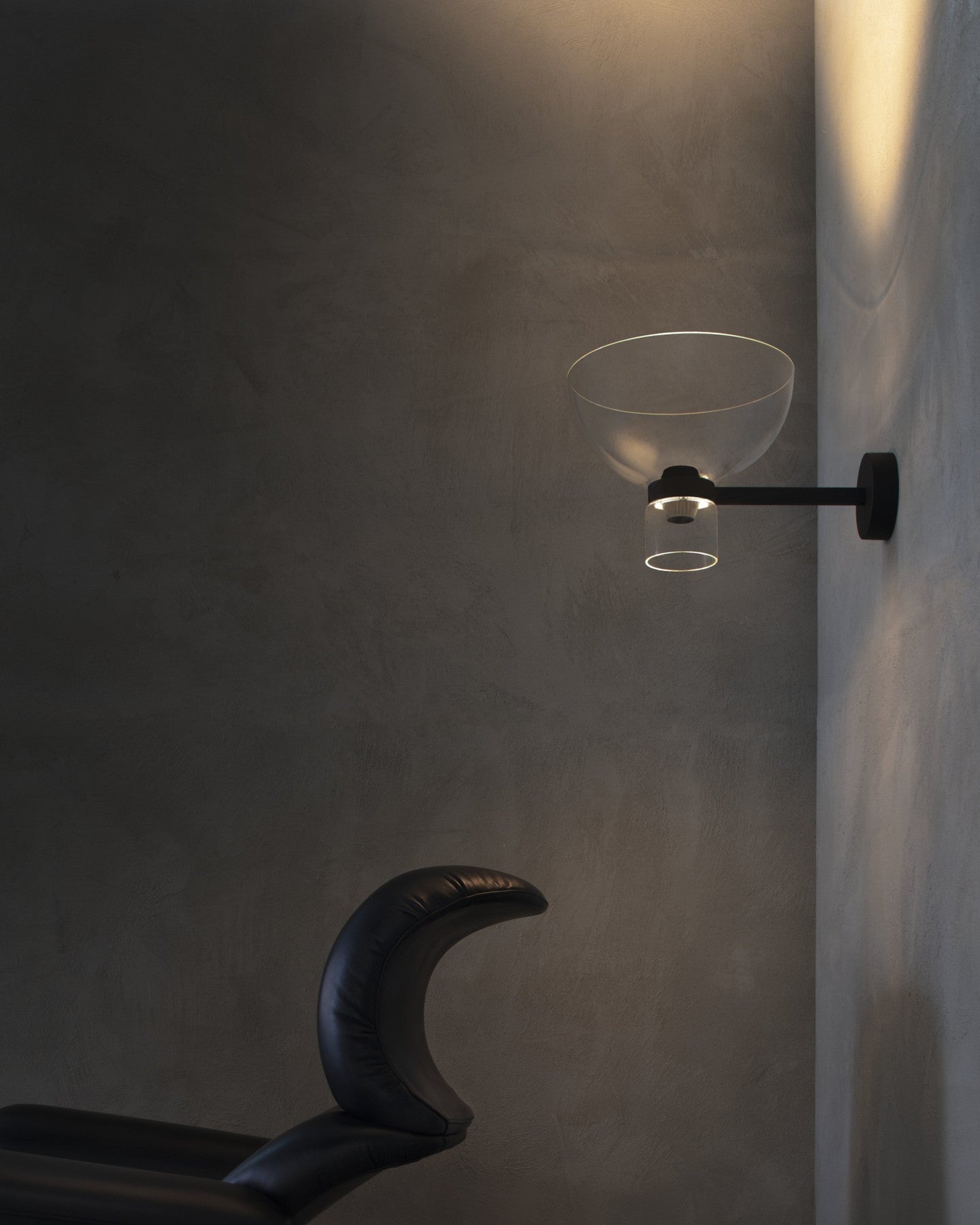 NOCTURNE BOWL Wall Lamp in Silver