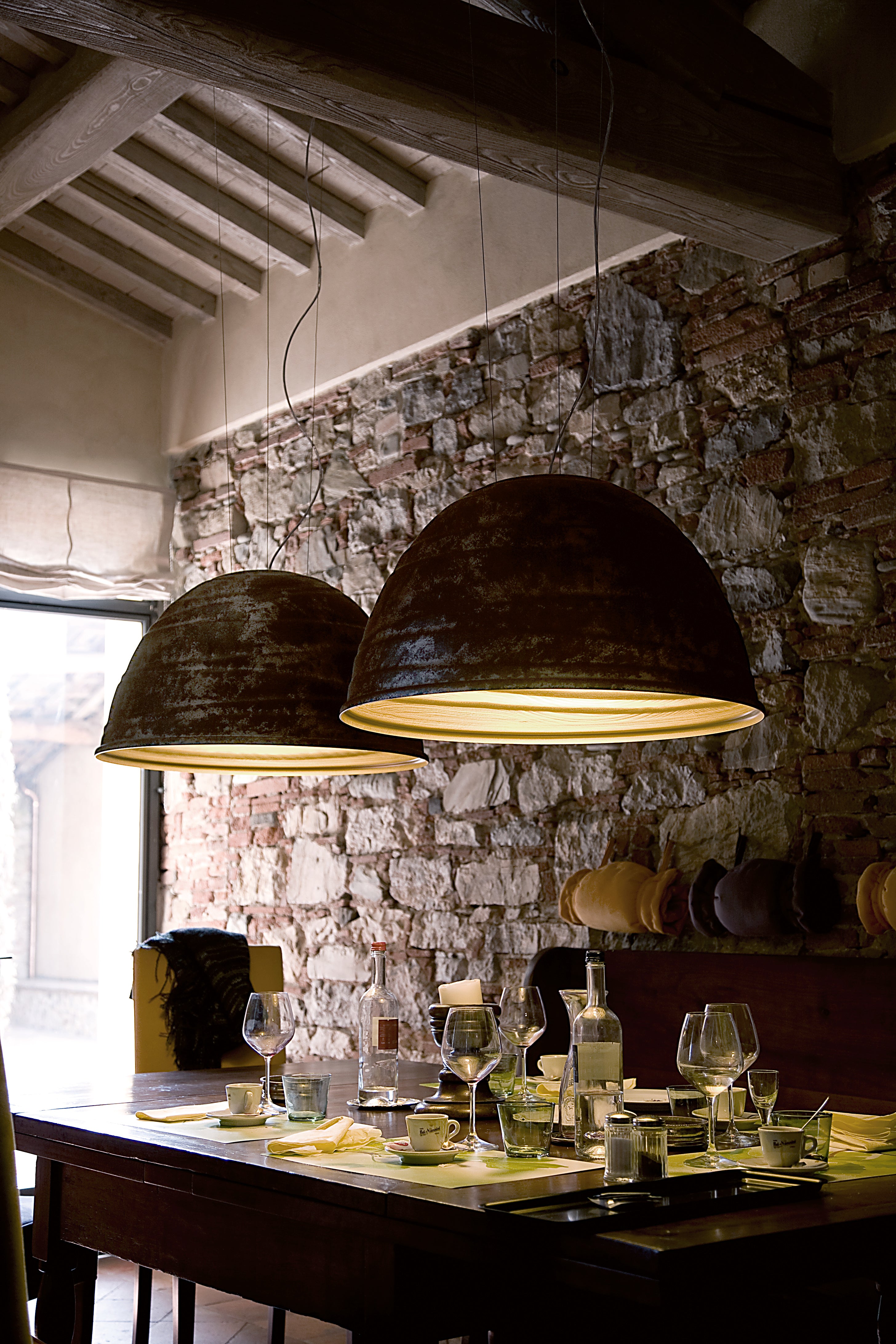 Metallic BABELE pendant lamp