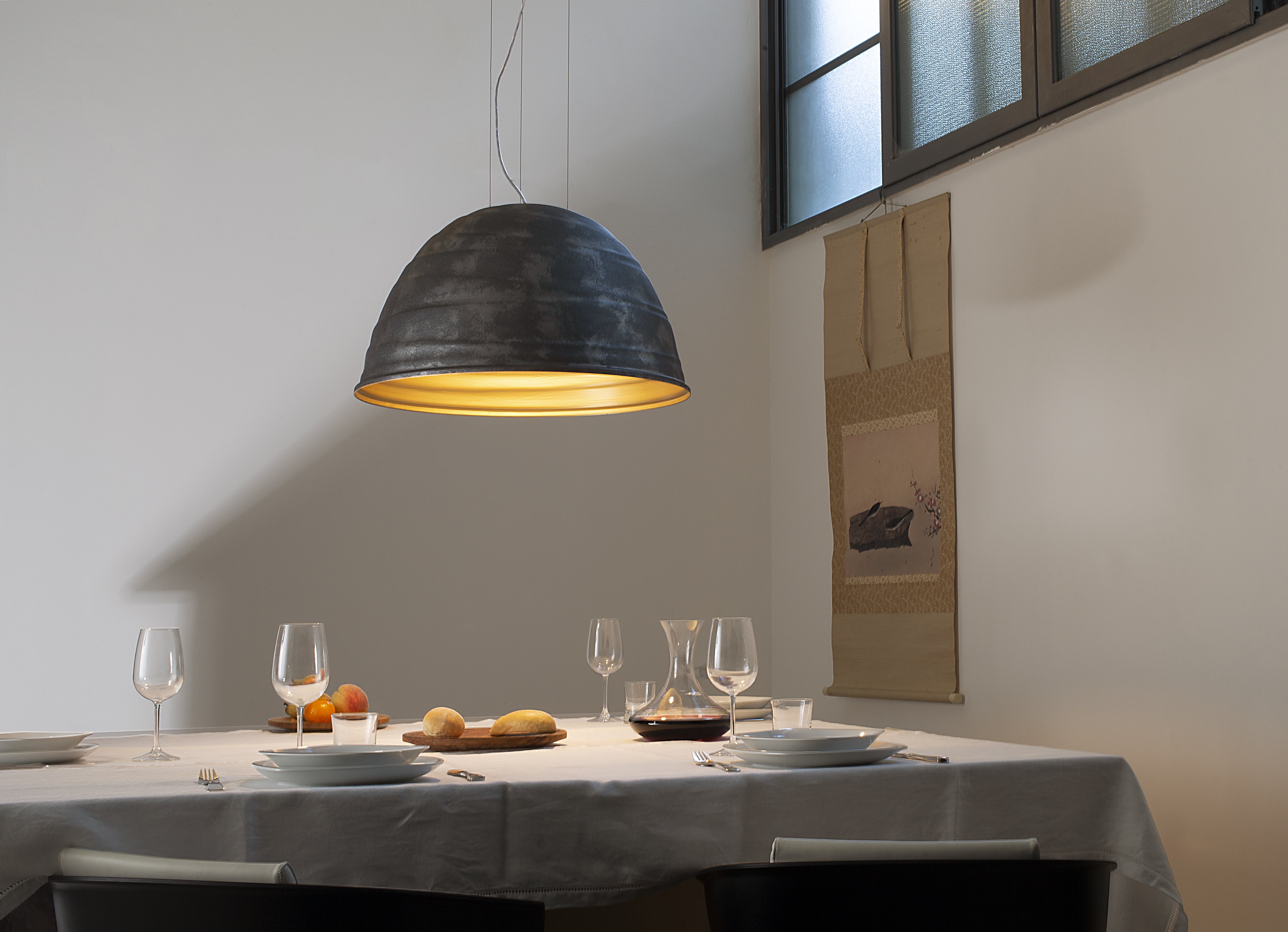 Metallic BABELE pendant lamp