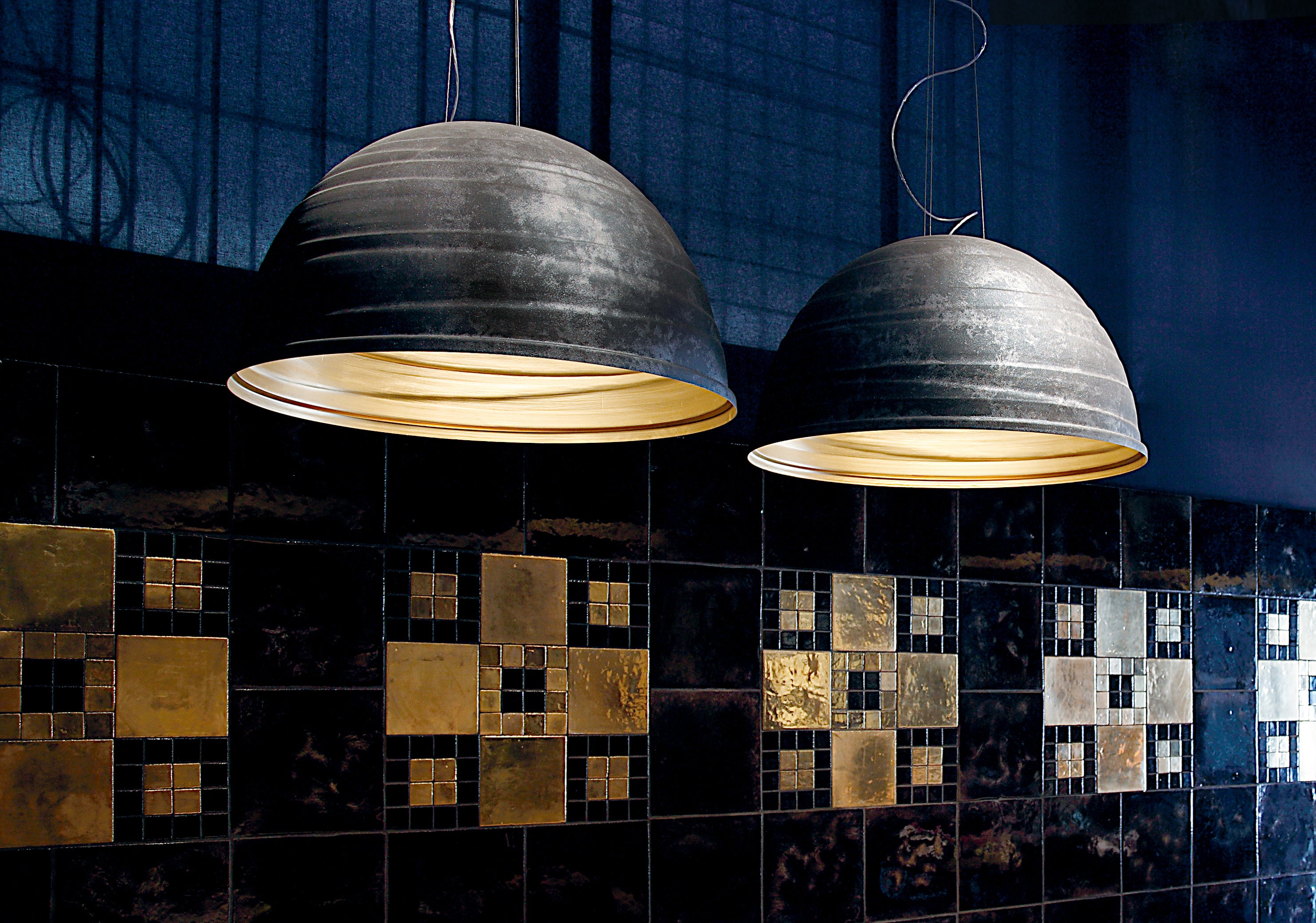 Metallic BABELE pendant lamp