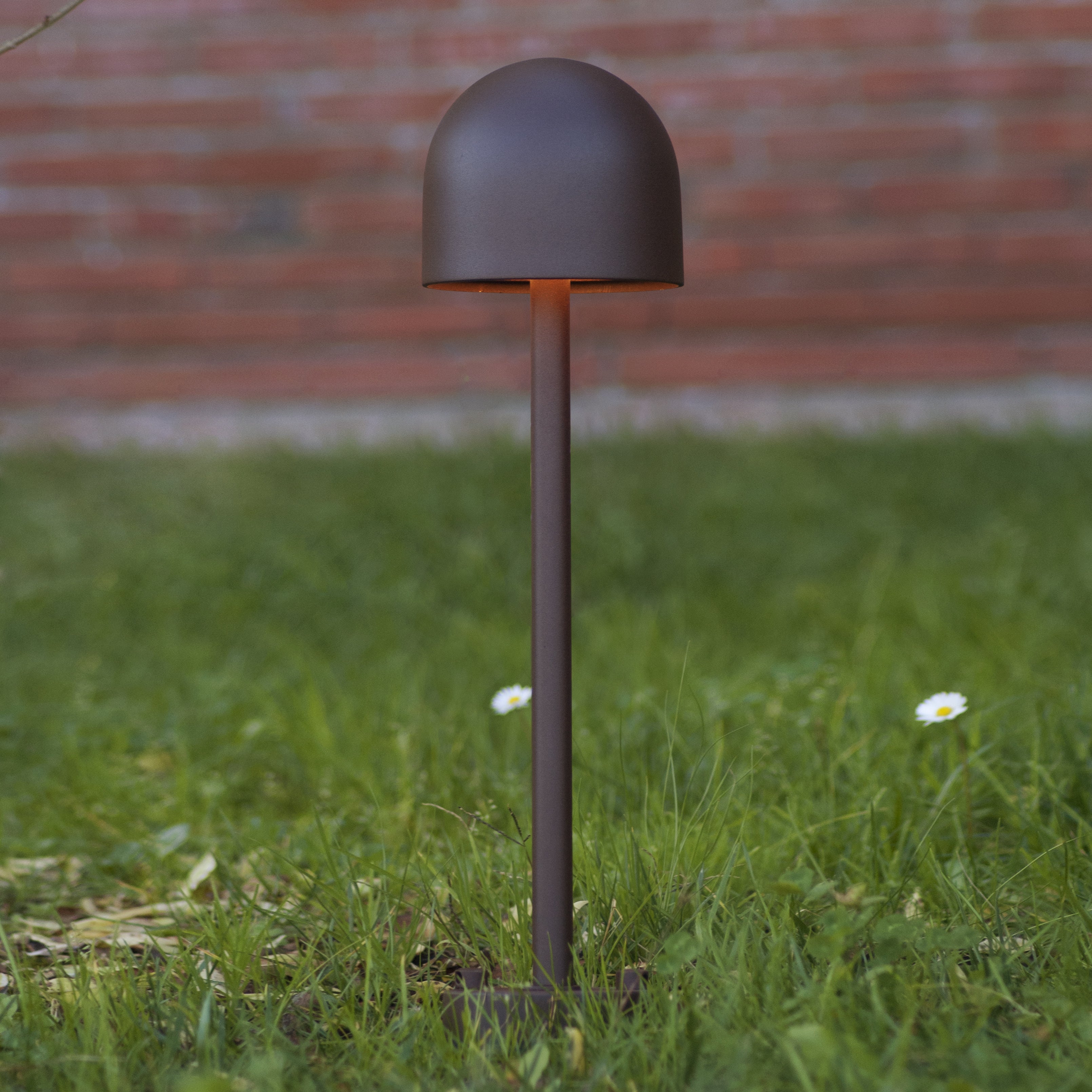 Outdoor floor lamp BOLETO brown