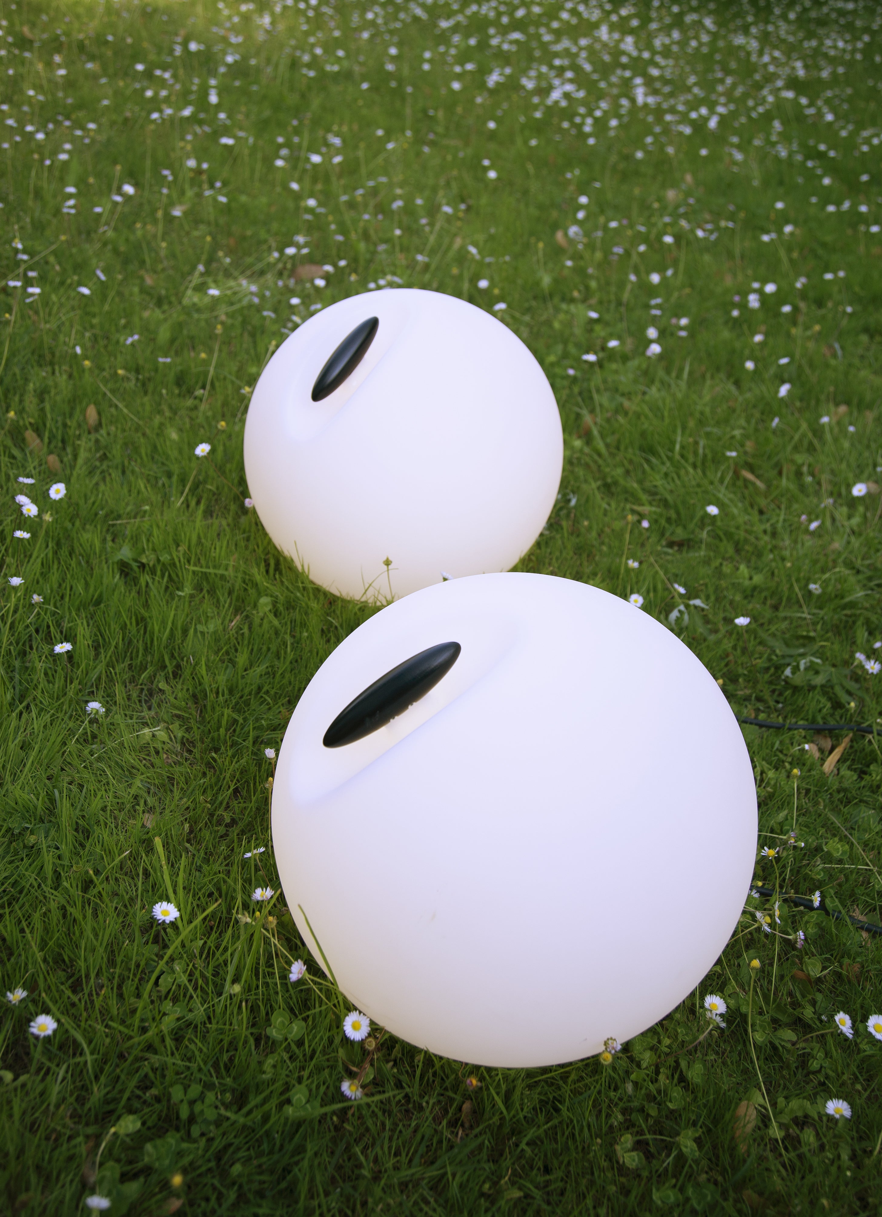 Outdoor floor lamp BOWL white