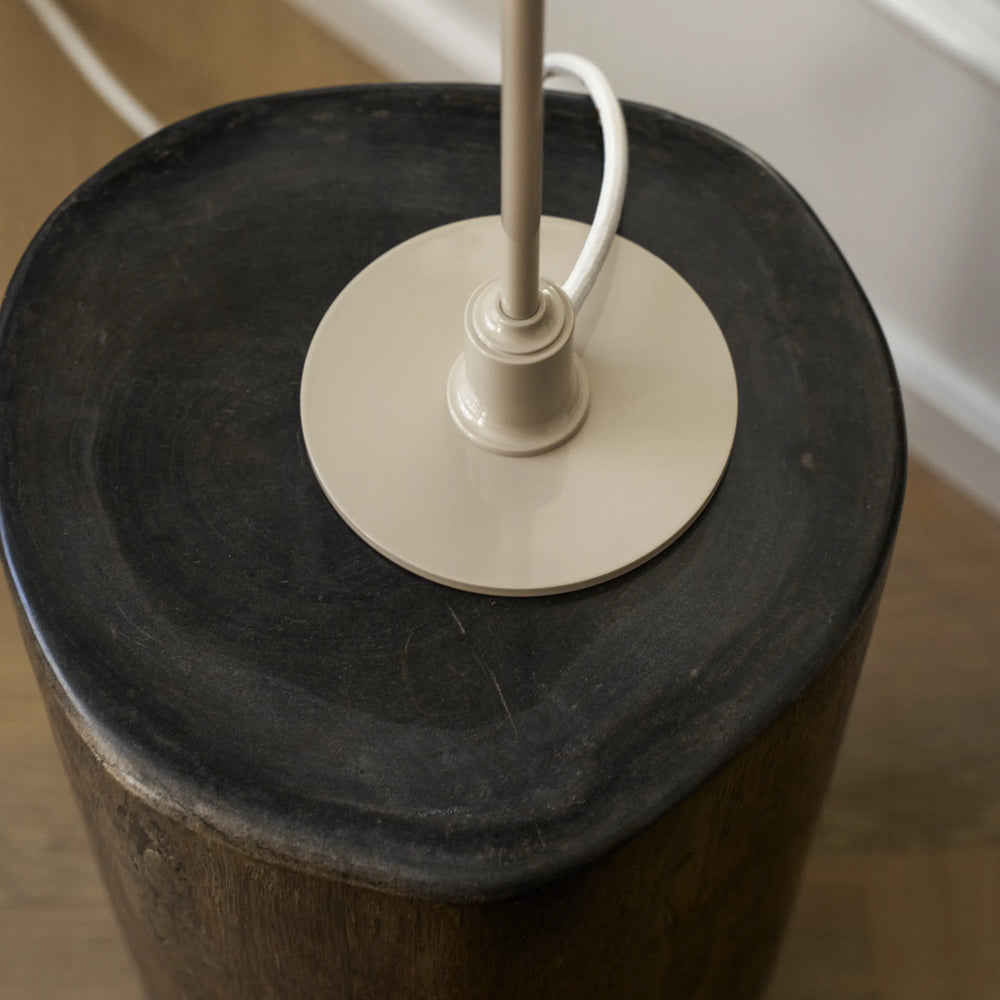 PH 2/1 Table Lamp in White with Beige Base