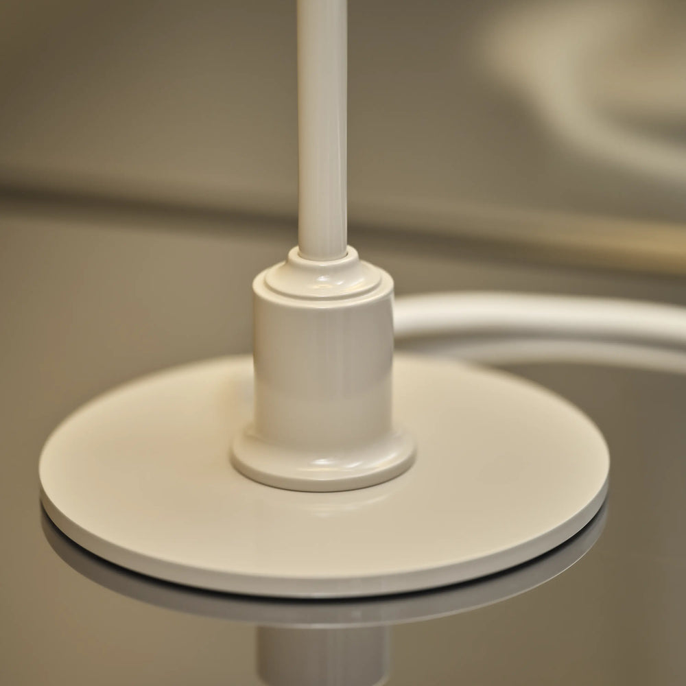 PH 2/1 Table Lamp in White with Beige Base