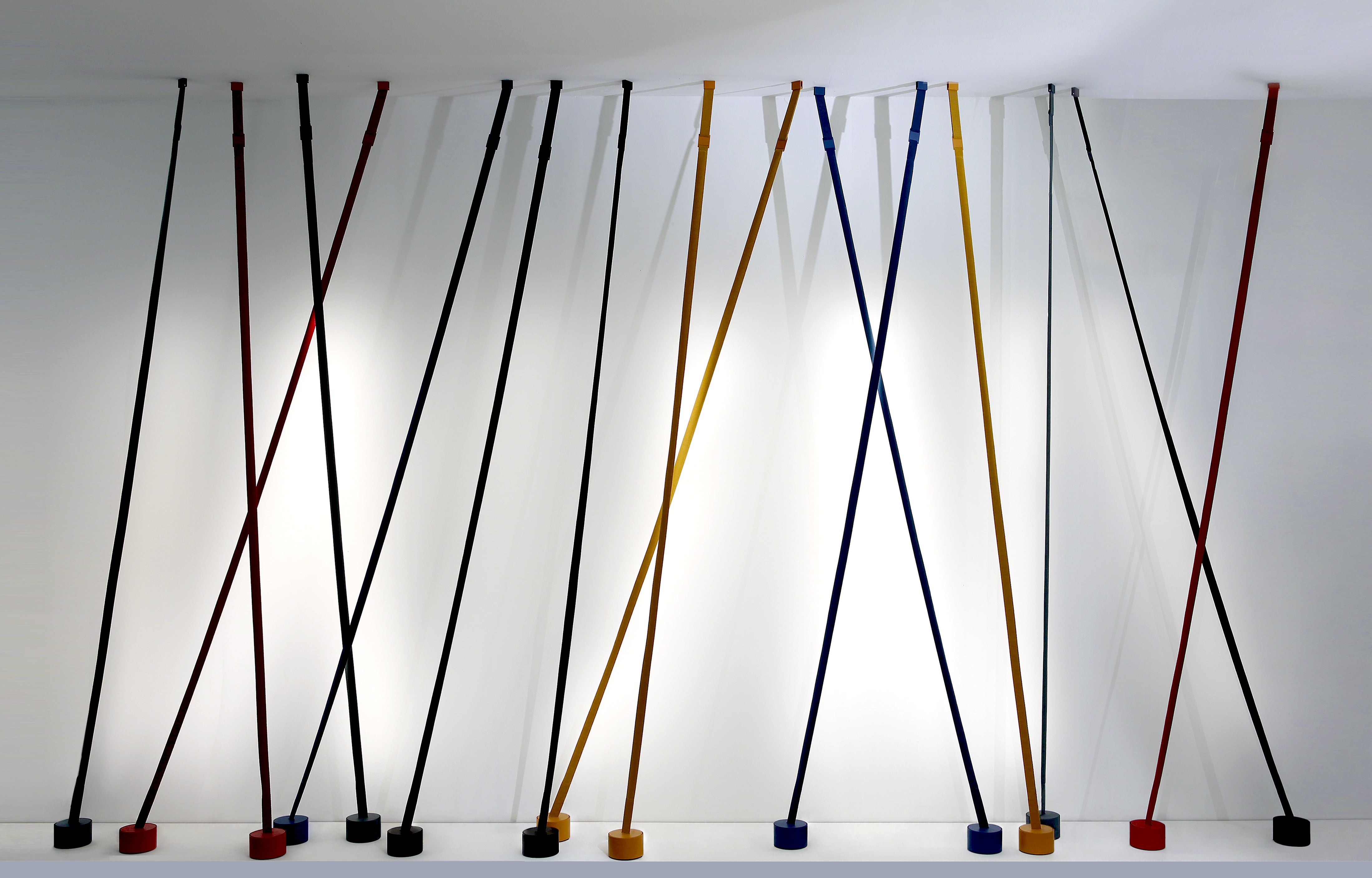 ELASTICA blue floor lamp