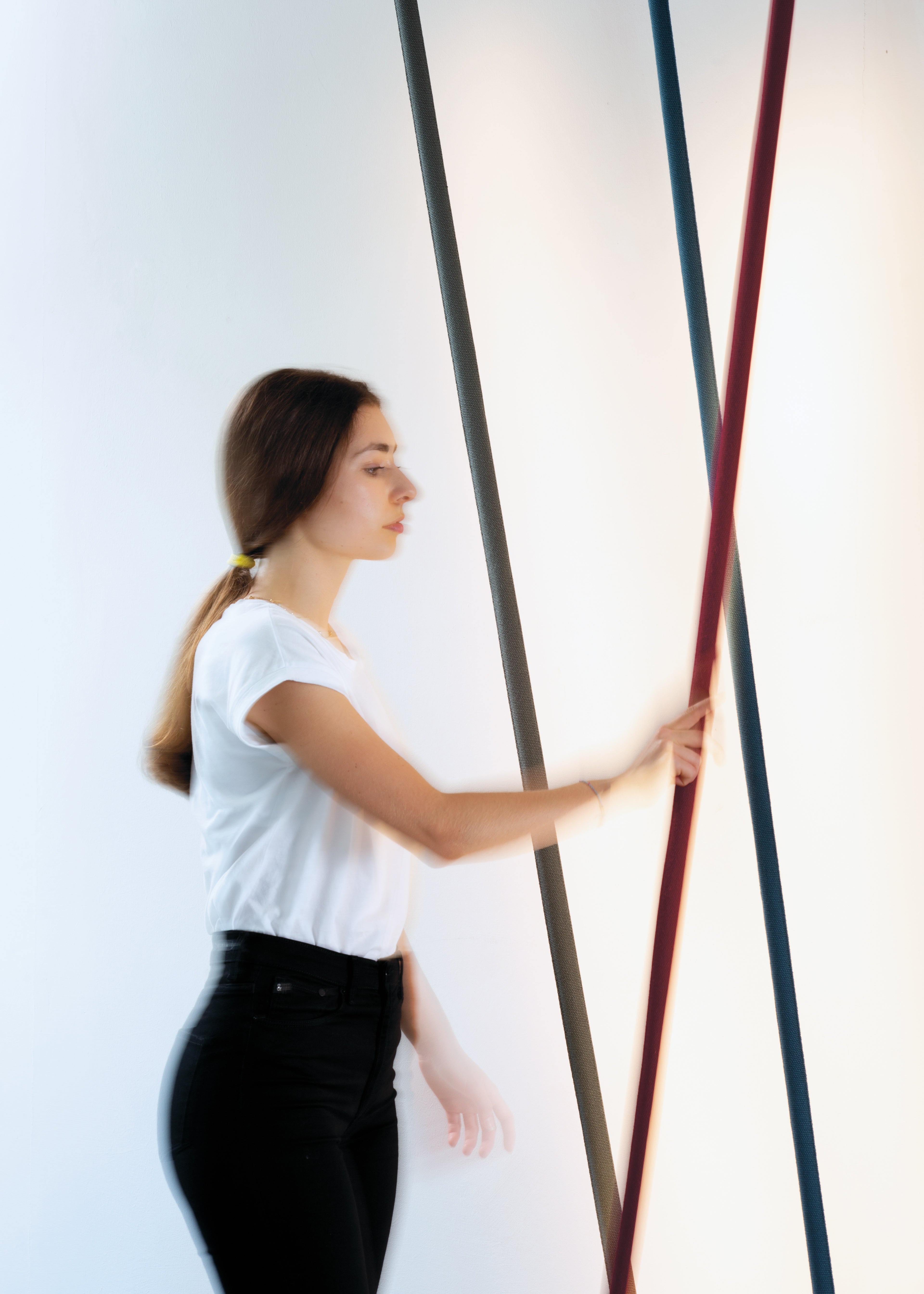 ELASTICA blue floor lamp