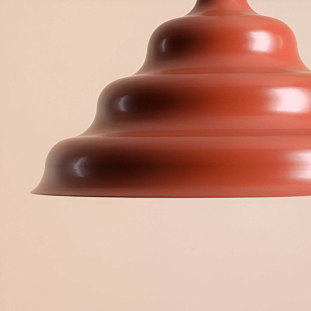 Hanging lamp brick wave