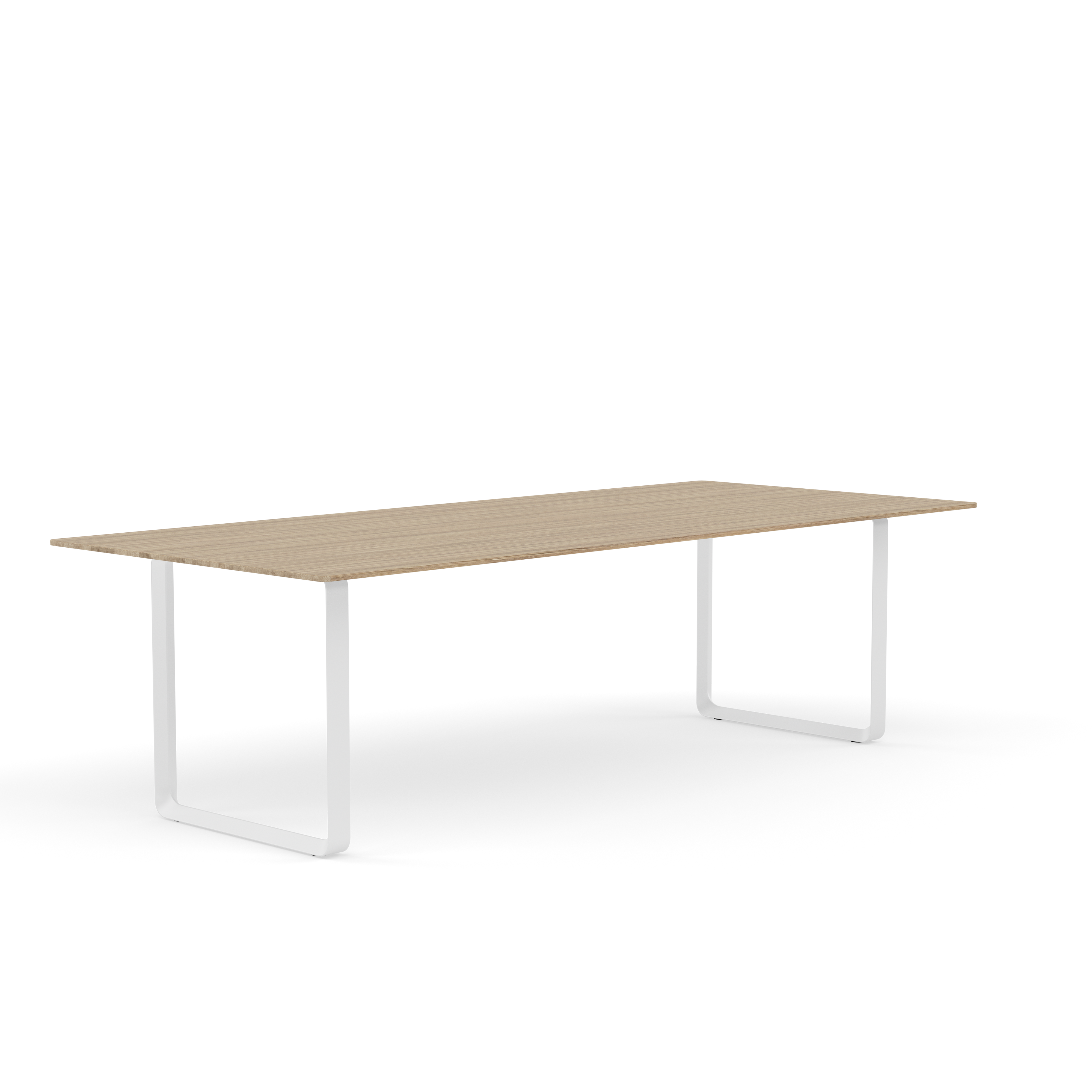 Table 70/70 oak wood with white base