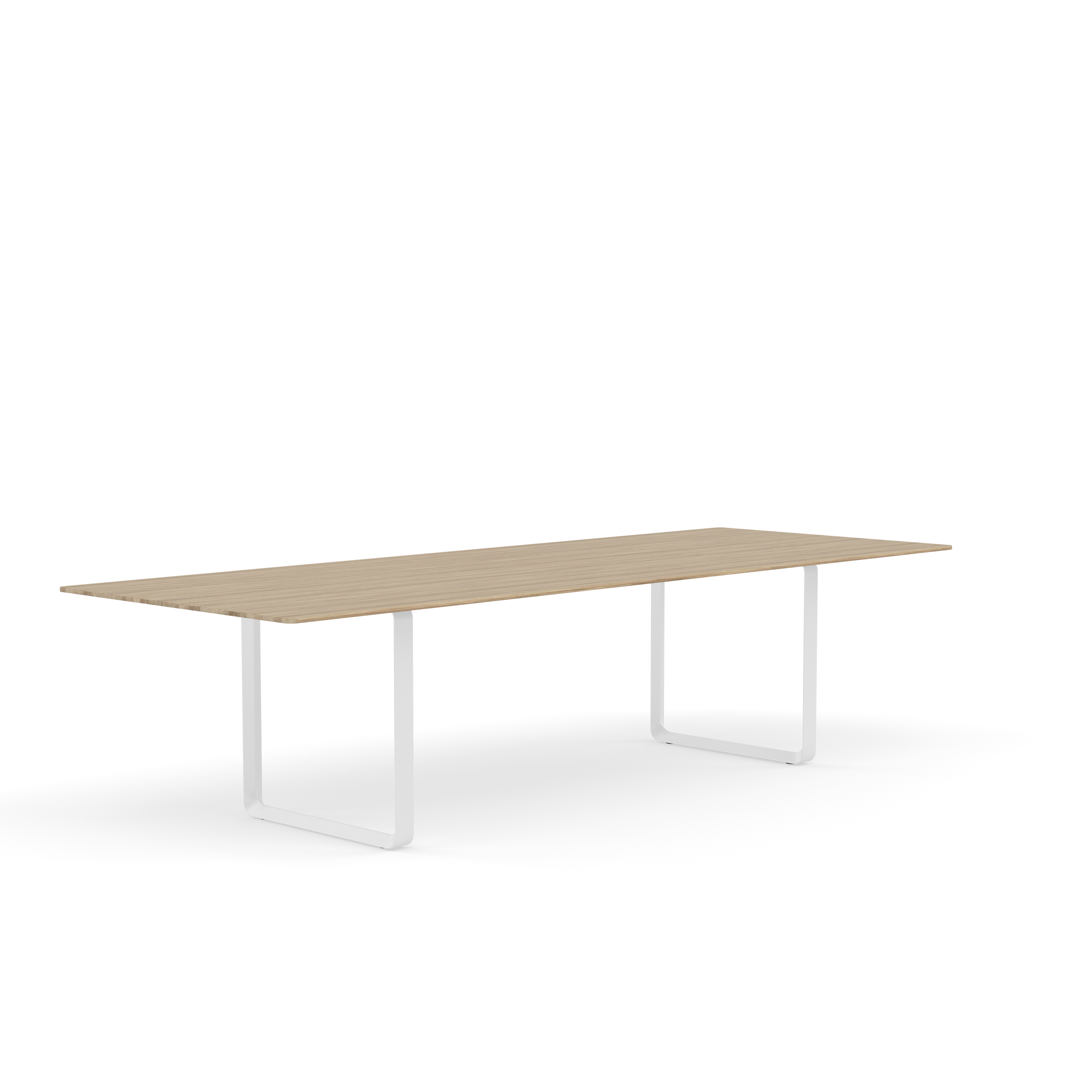 Table 70/70 oak wood with white base