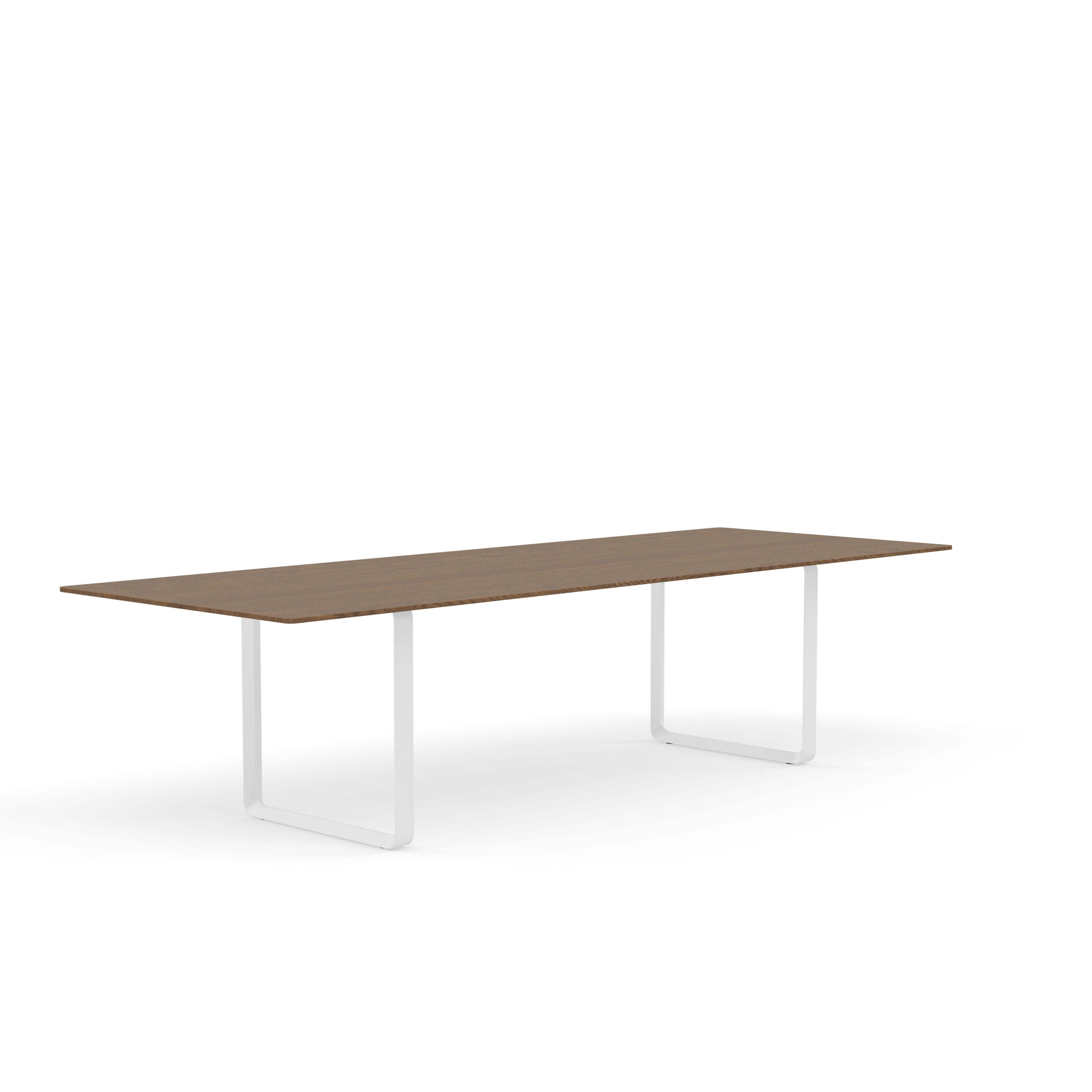 Table 70/70 dark oak wood with white base