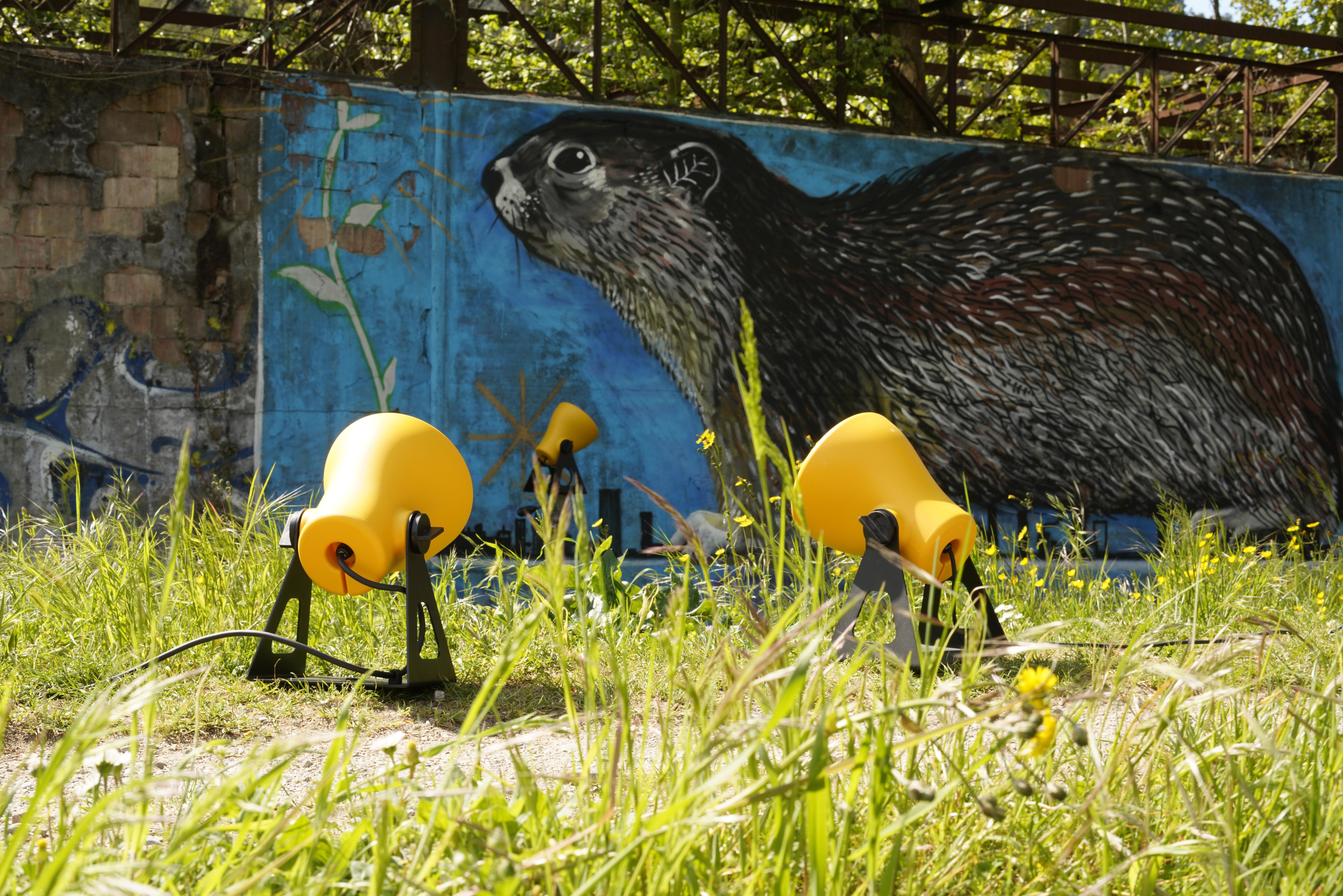 FROG Yellow Outdoor Floor Lamp