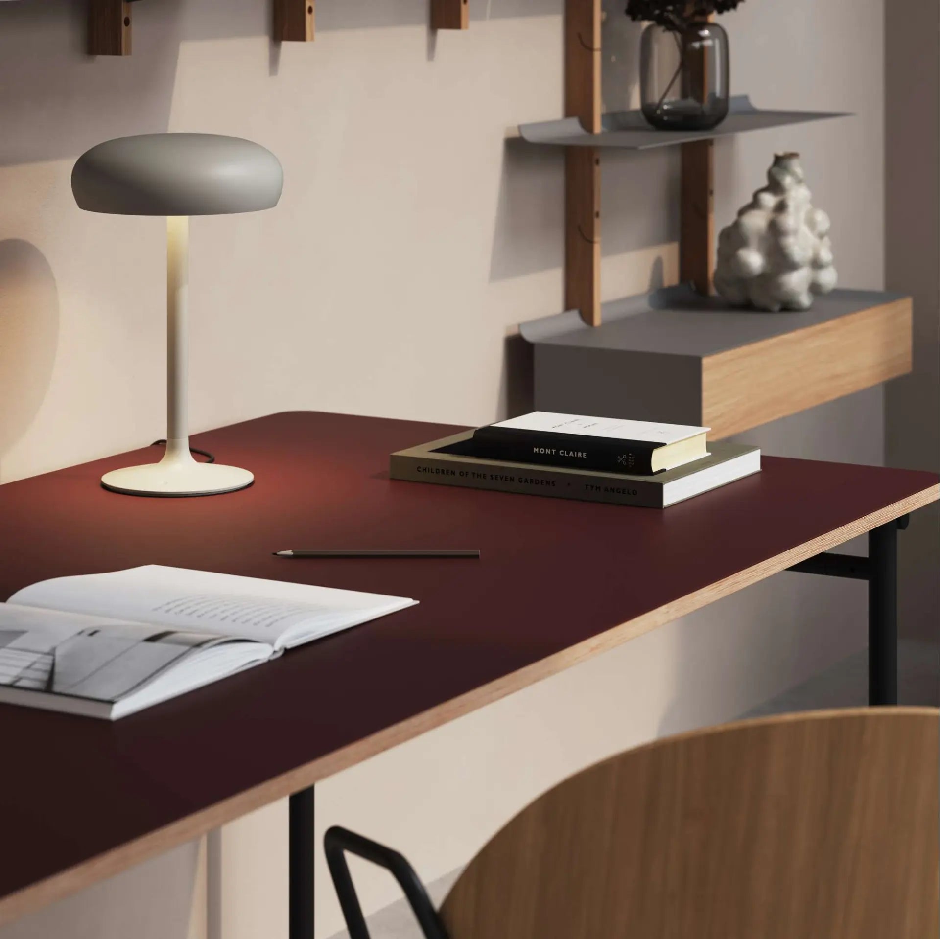 EMENDO table lamp gray