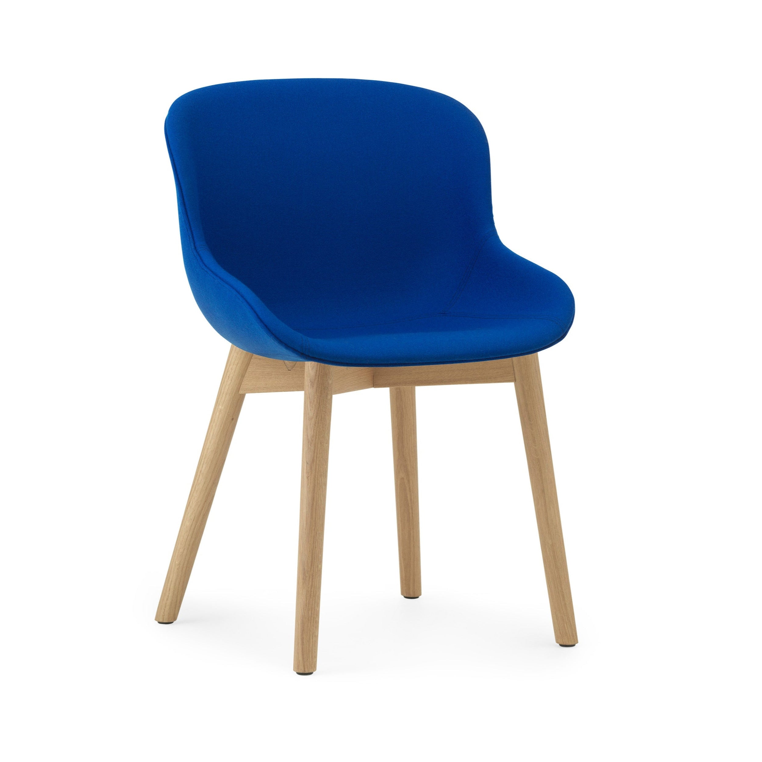 Hyg Upholstered chair with a natural oak base