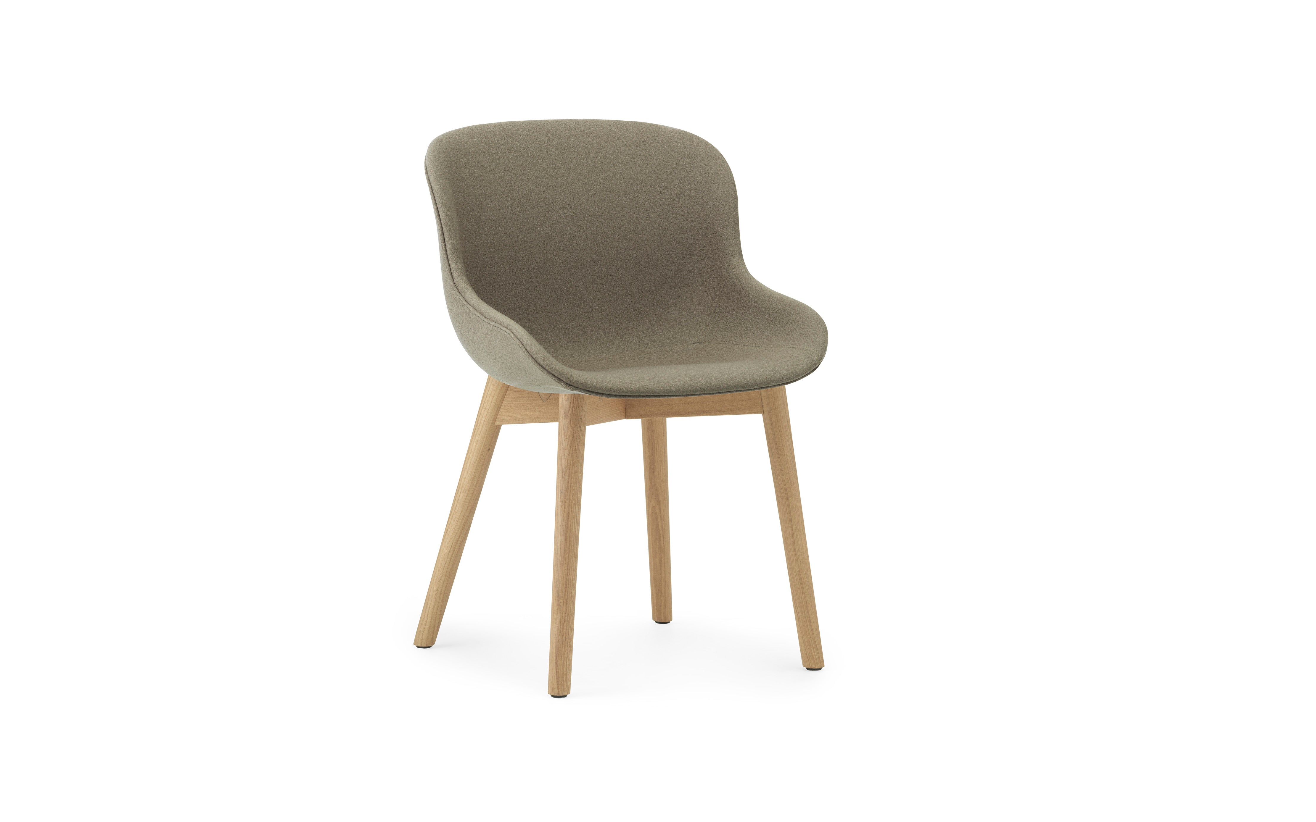 Hyg Upholstered chair with a natural oak base