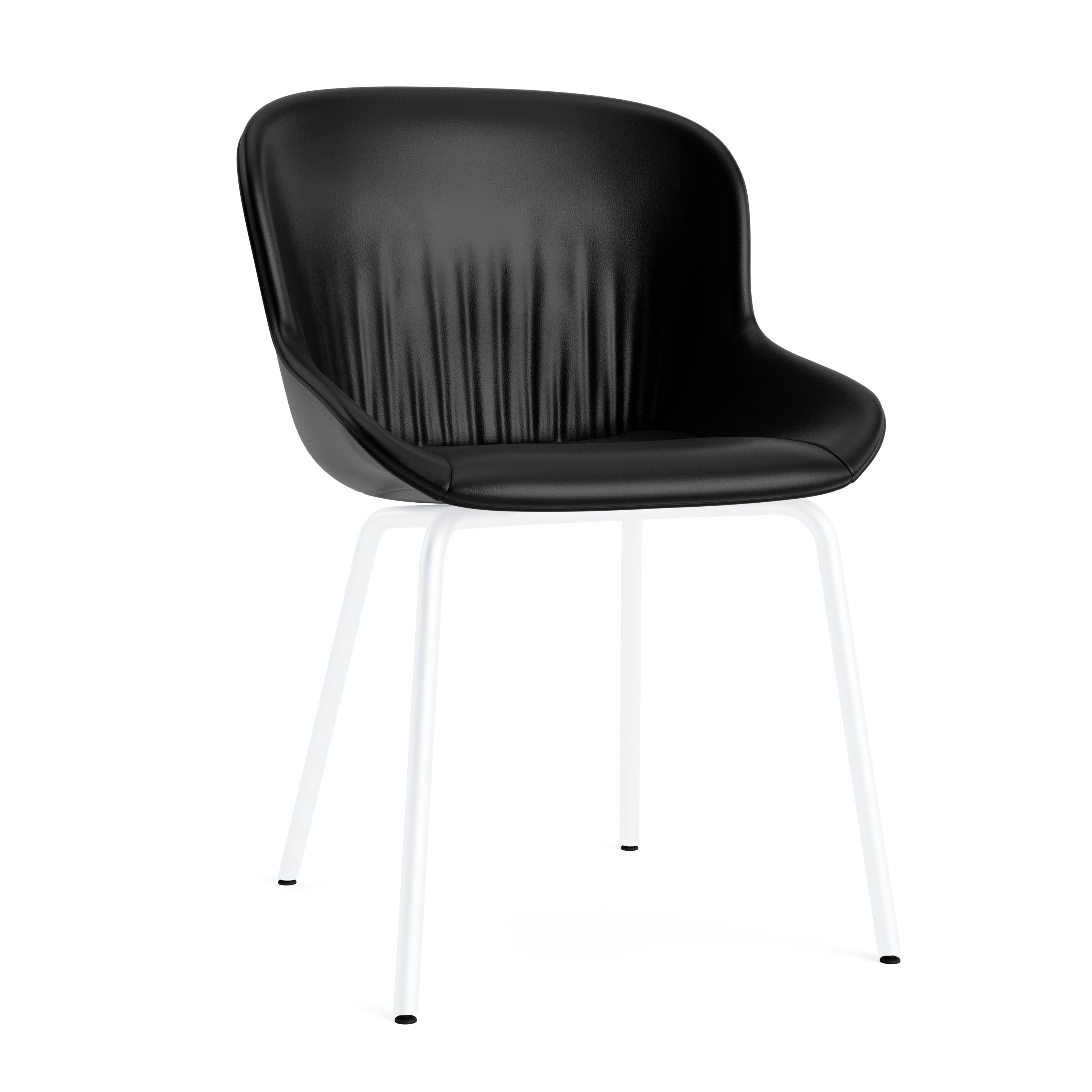 Hyg Comfort chair upholstered with a white base