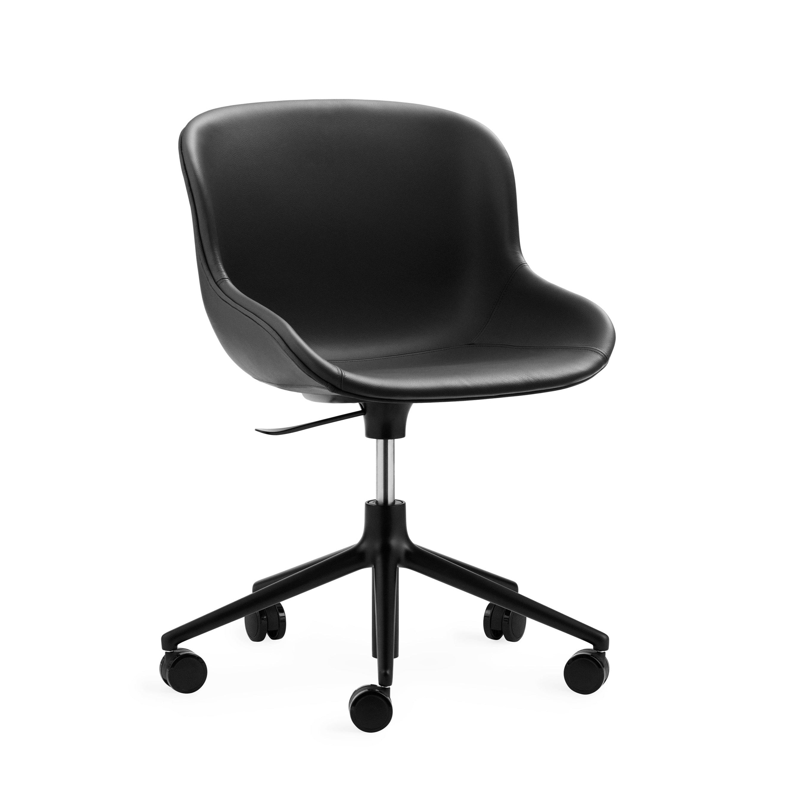 Hyg 5W Upholstered Office chair with a black base