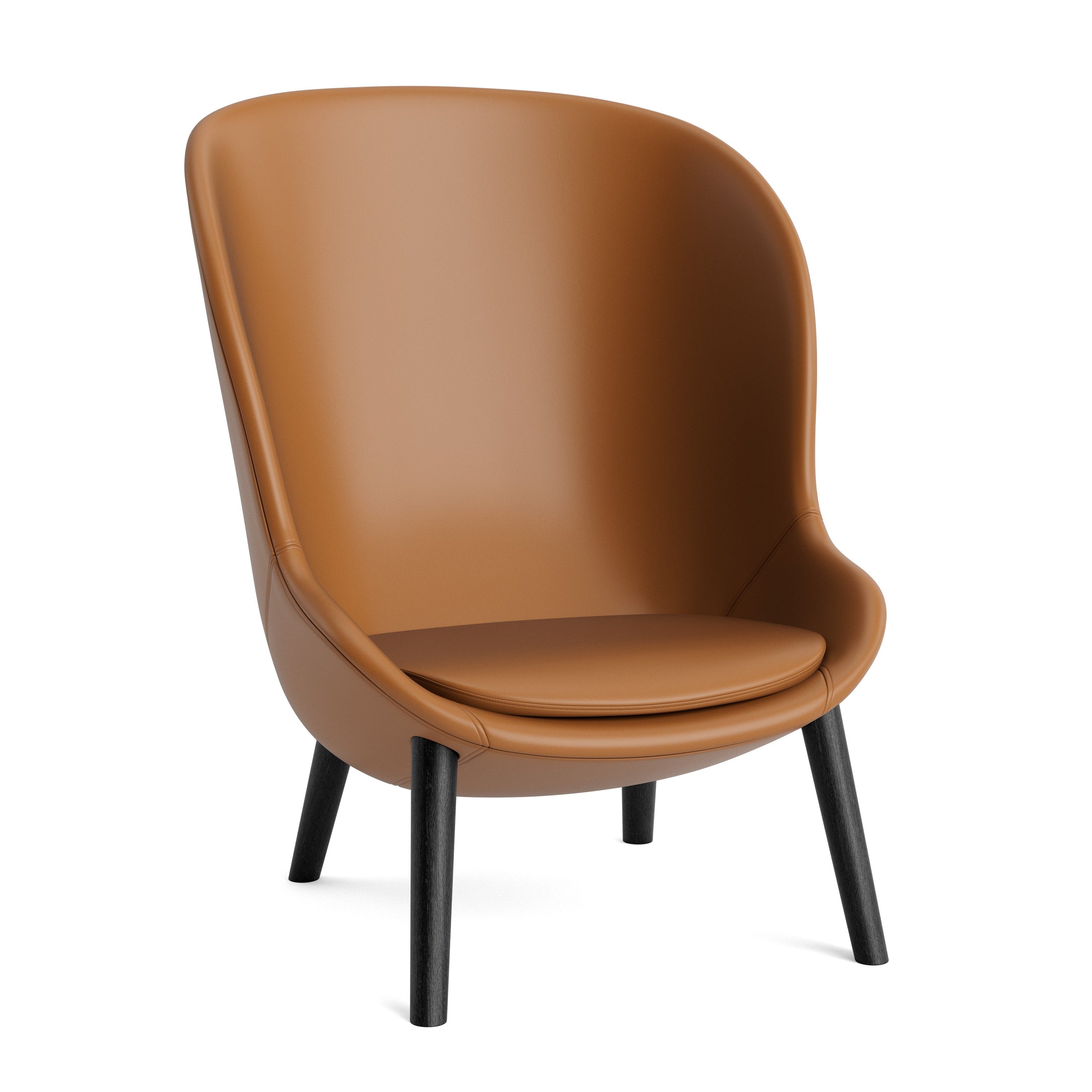 HYG HIGH armchair with a black oak base