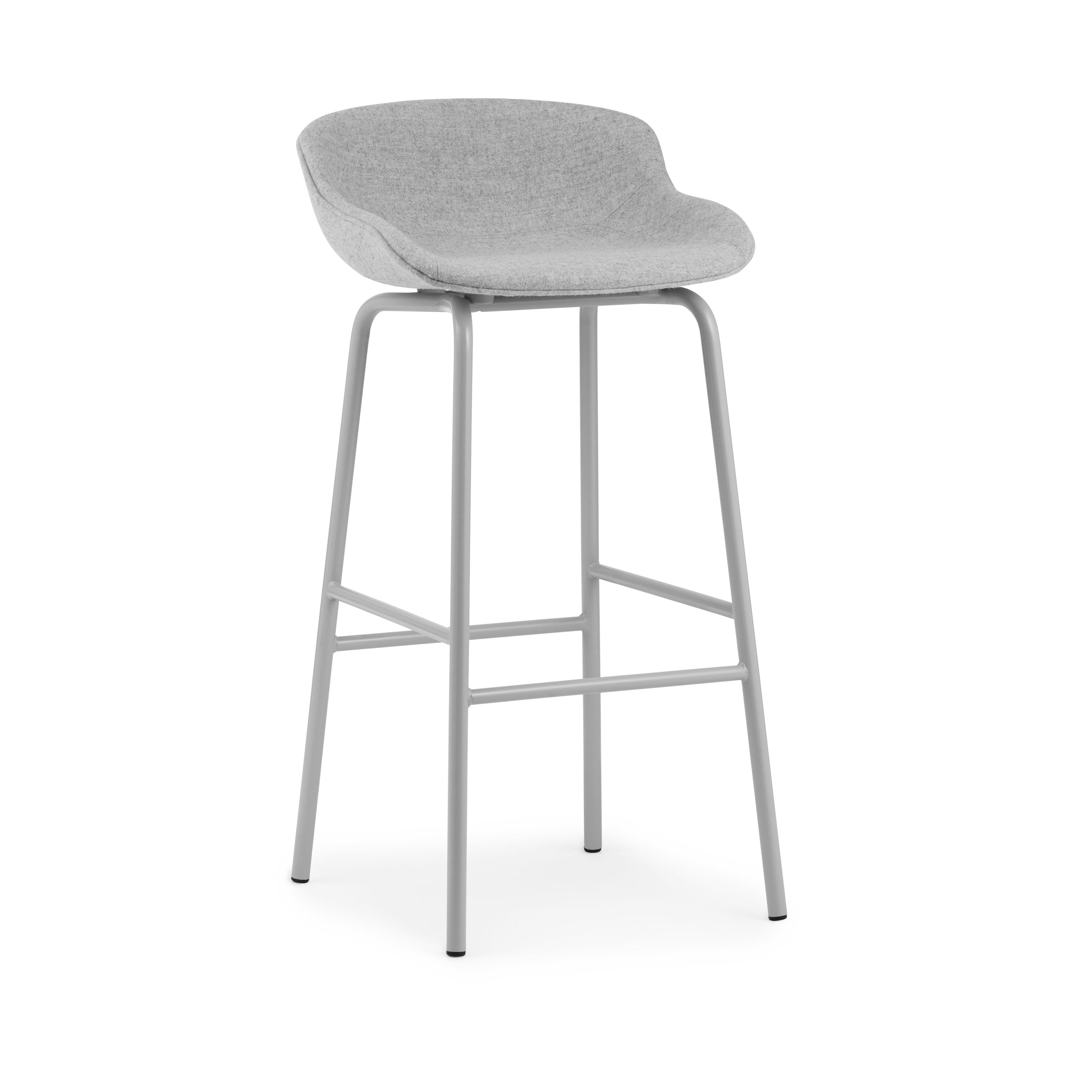 Hyg upholstered bar chair with a gray base