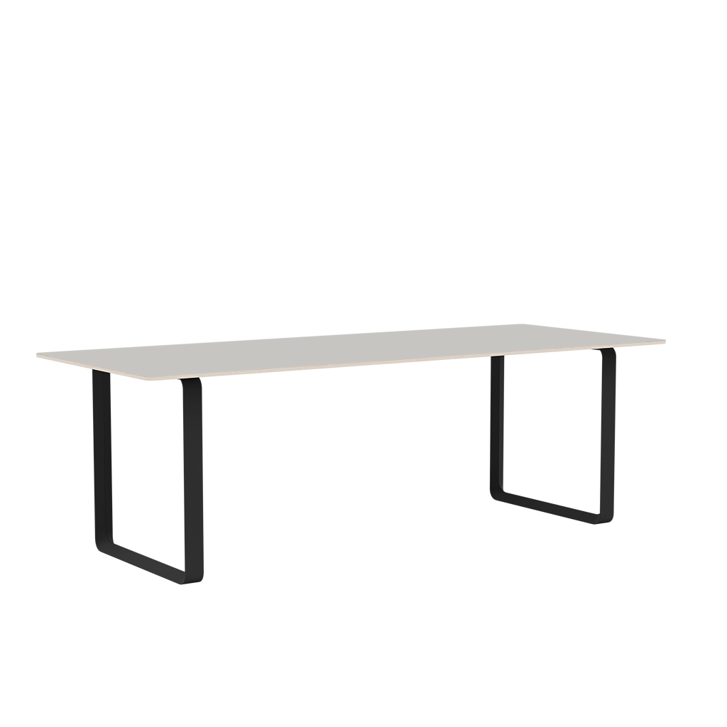 Gray 70/70 Table with Black Base
