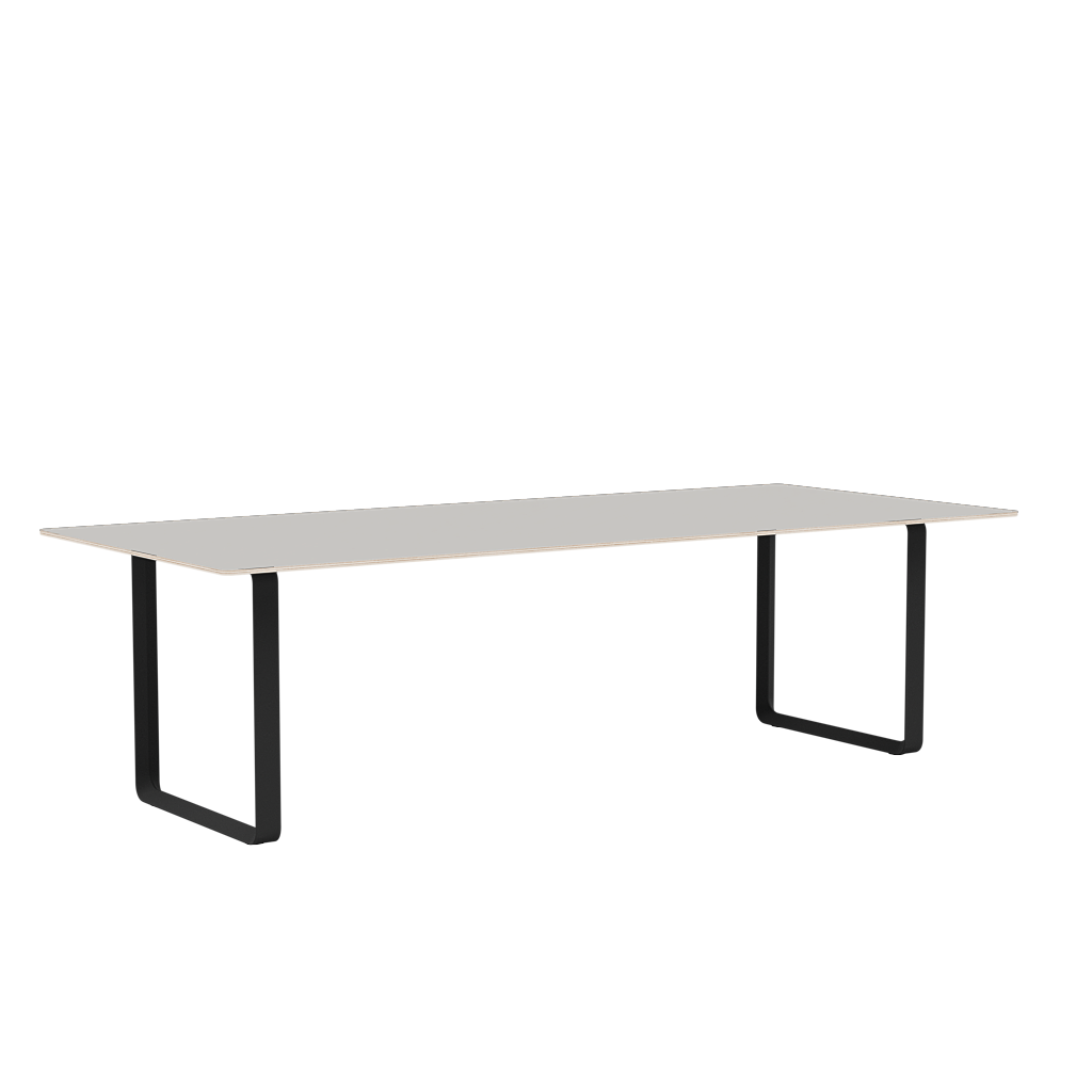 Gray 70/70 Table with Black Base