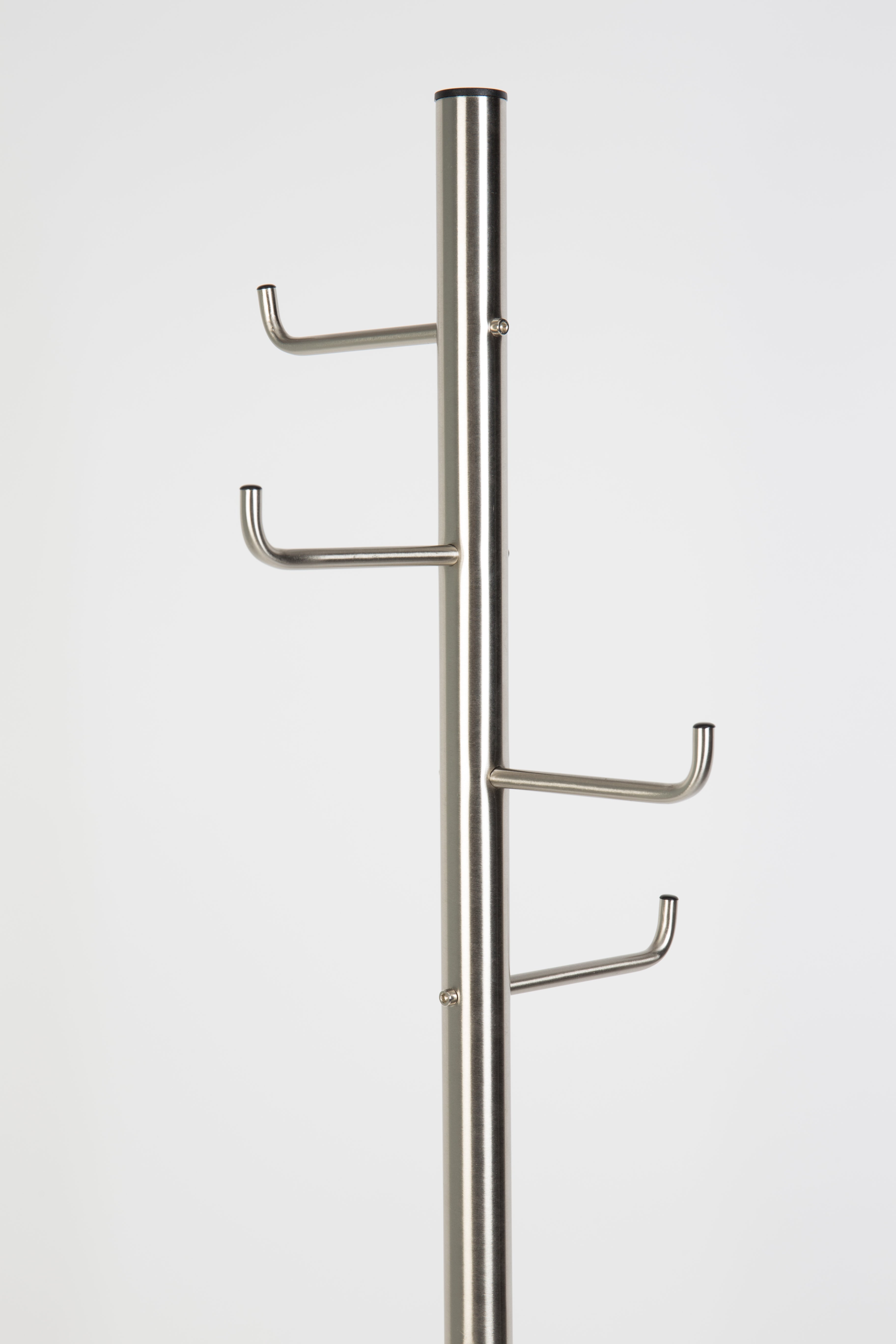 Coat Rack Hooked Satin Nickel White Label Living    Eye on Design