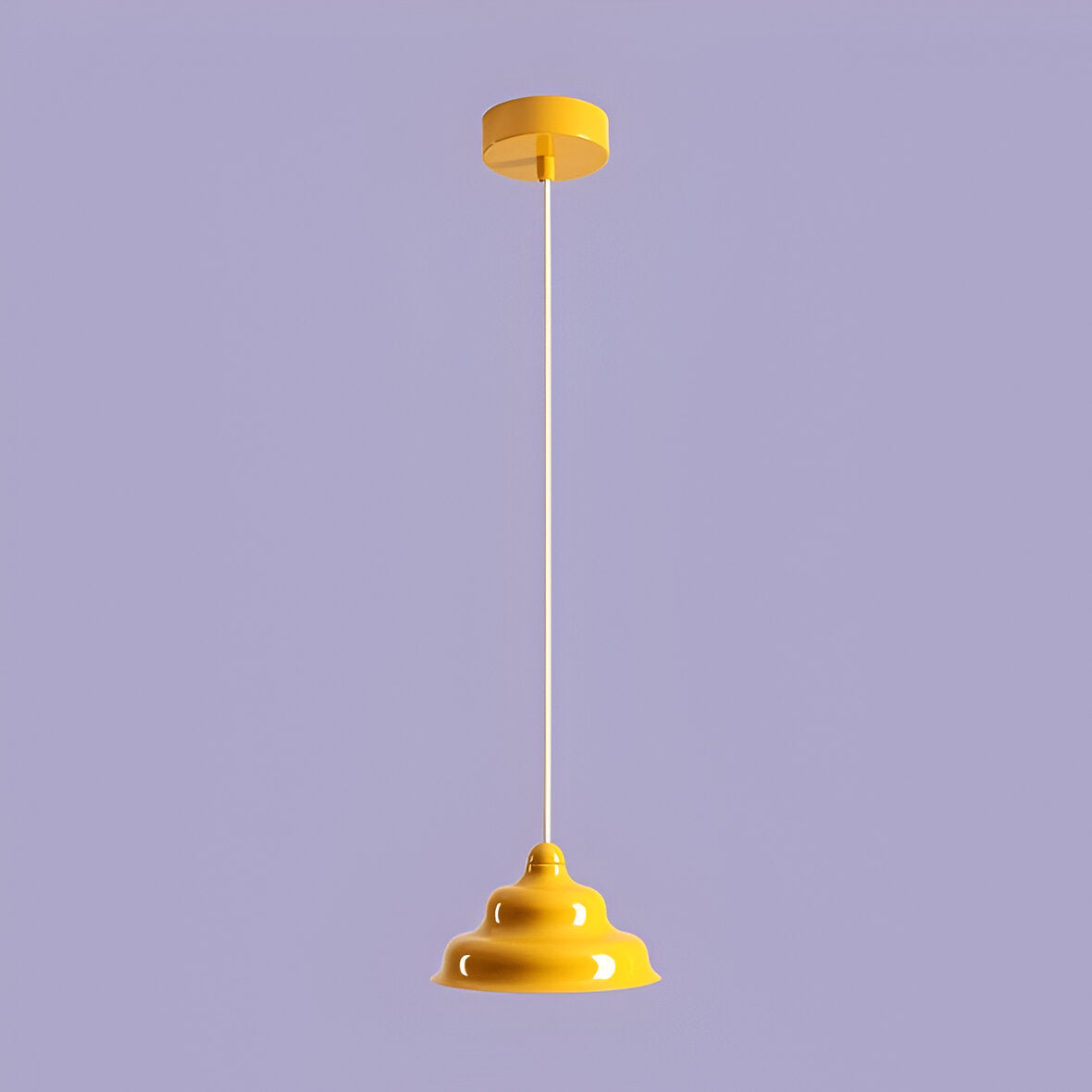 Hanging lamp yellow