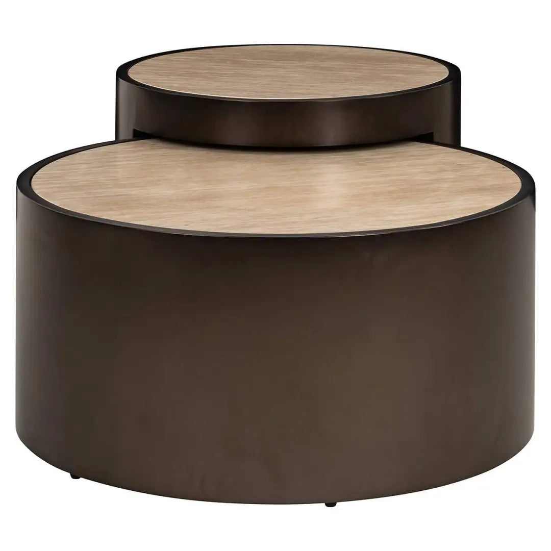 Kaffeetisch-Set RONSON braun