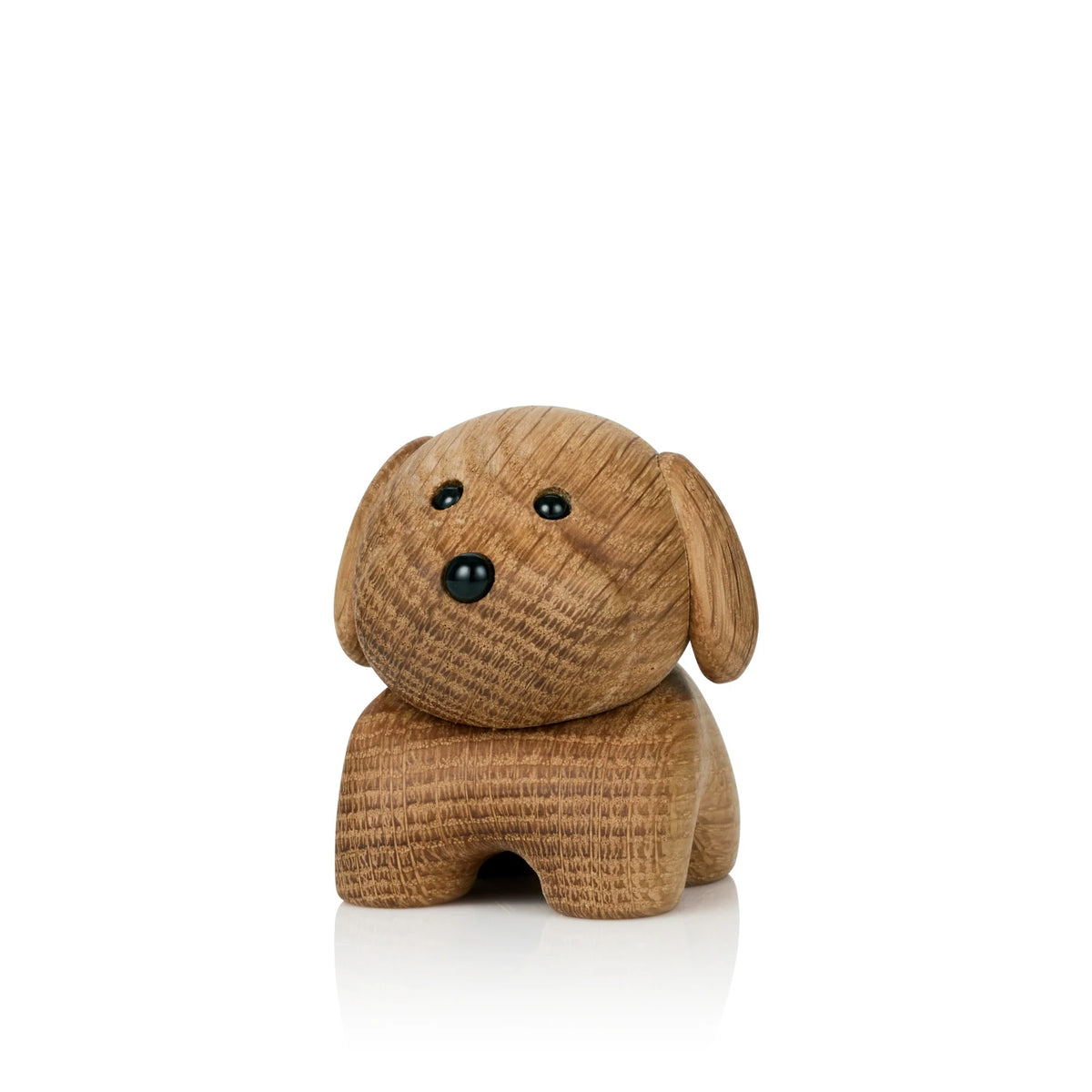 Decorative figurine DOG oak wood