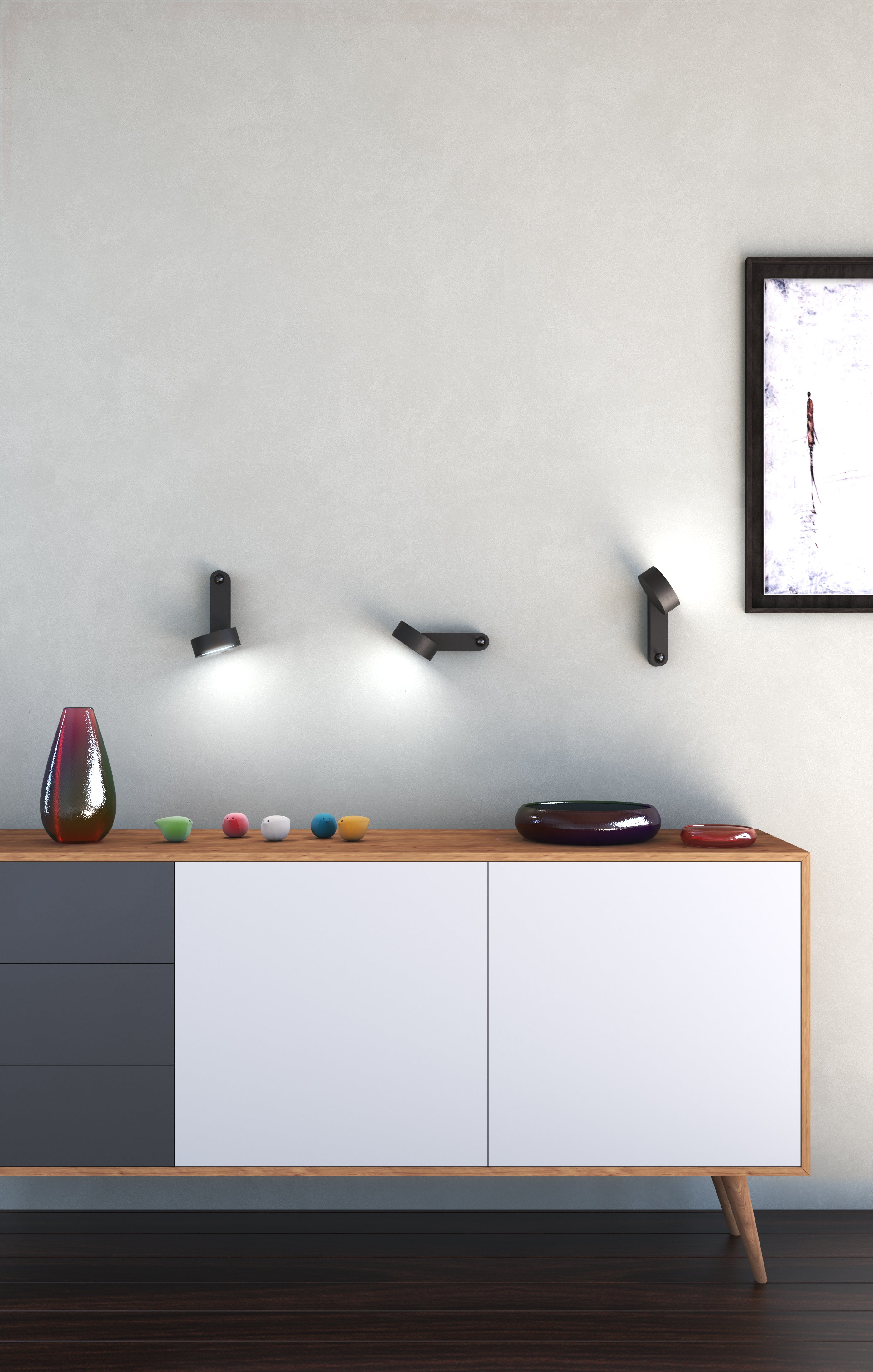 TOGGLE wall lamp in anthracite