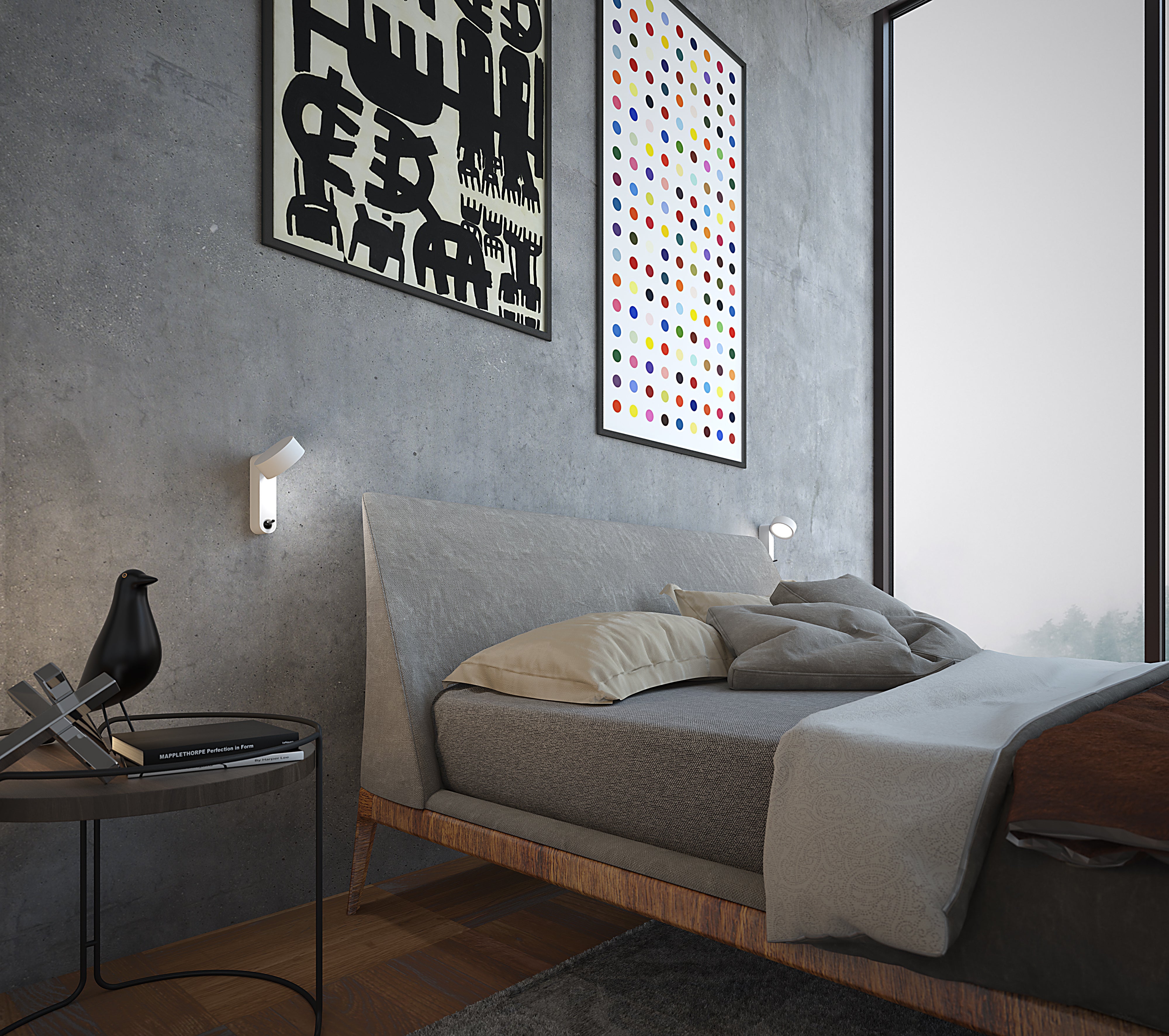 TOGGLE wall lamp in anthracite
