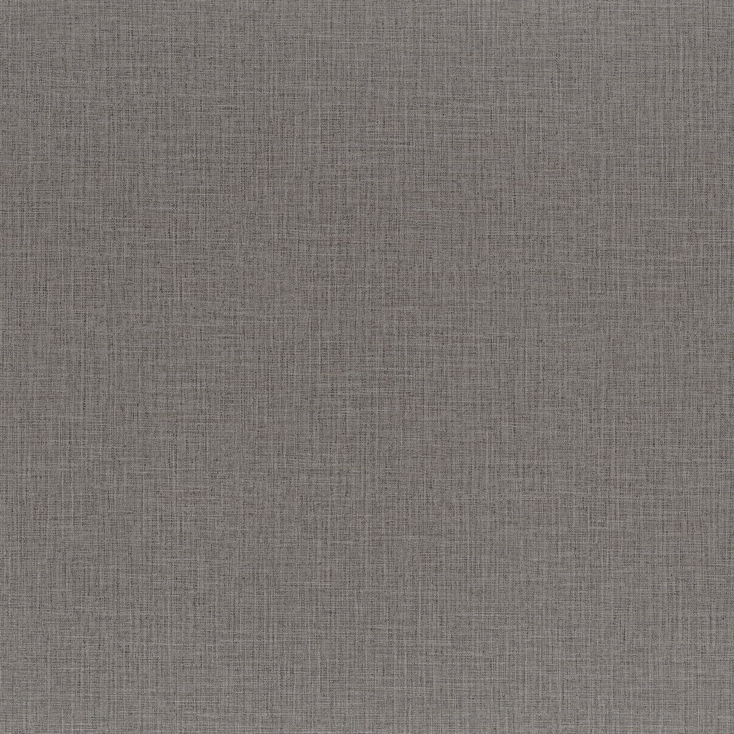 Structural wallpaper resembling woven canvas FILIN - GRIS SOURIS gray-brown