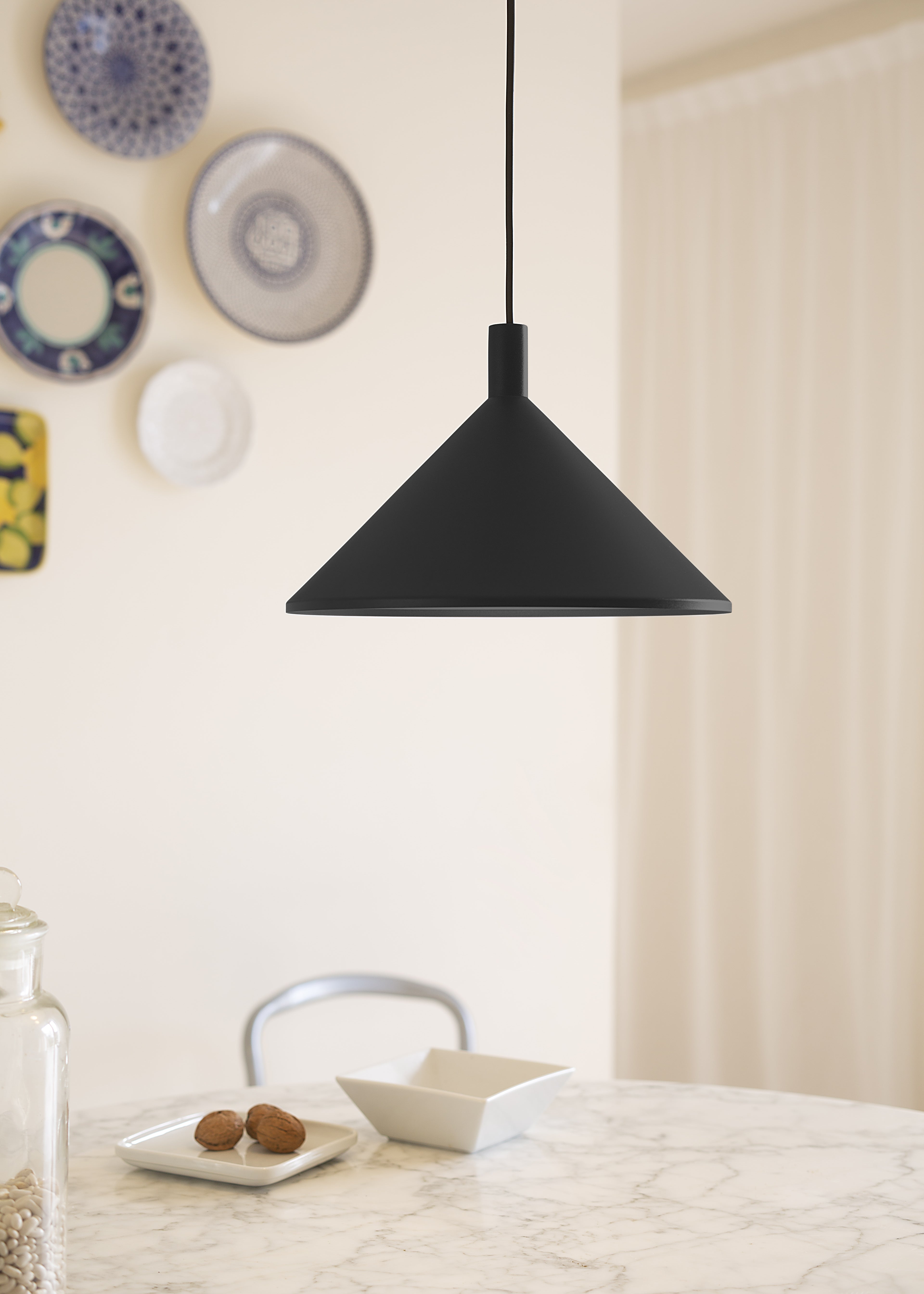 CONO white pendant lamp