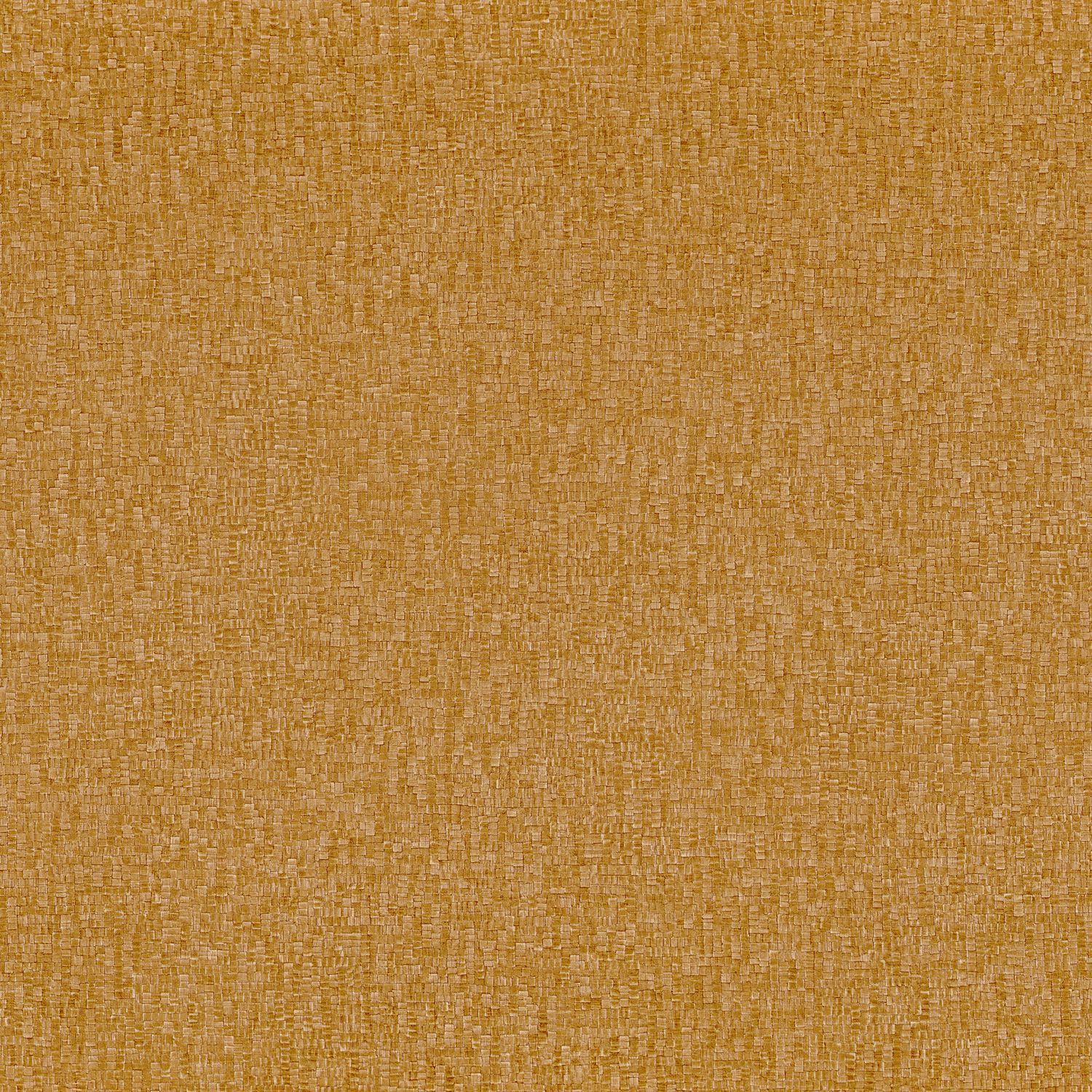 Structural wallpaper mimicking mosaic TESSELA - DARK YELLOW OCRE