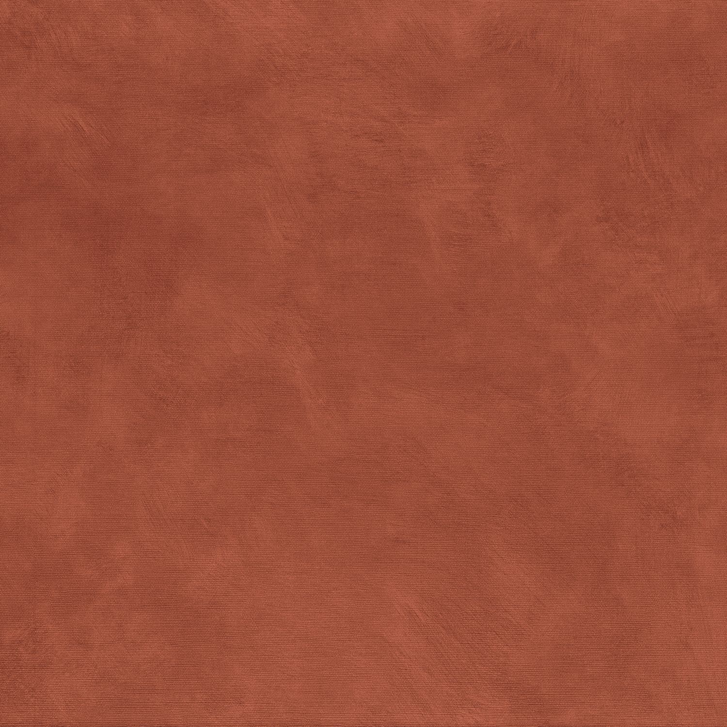 Structural wallpaper imitating canvas ARGILE - TERRACOTTA dark orange